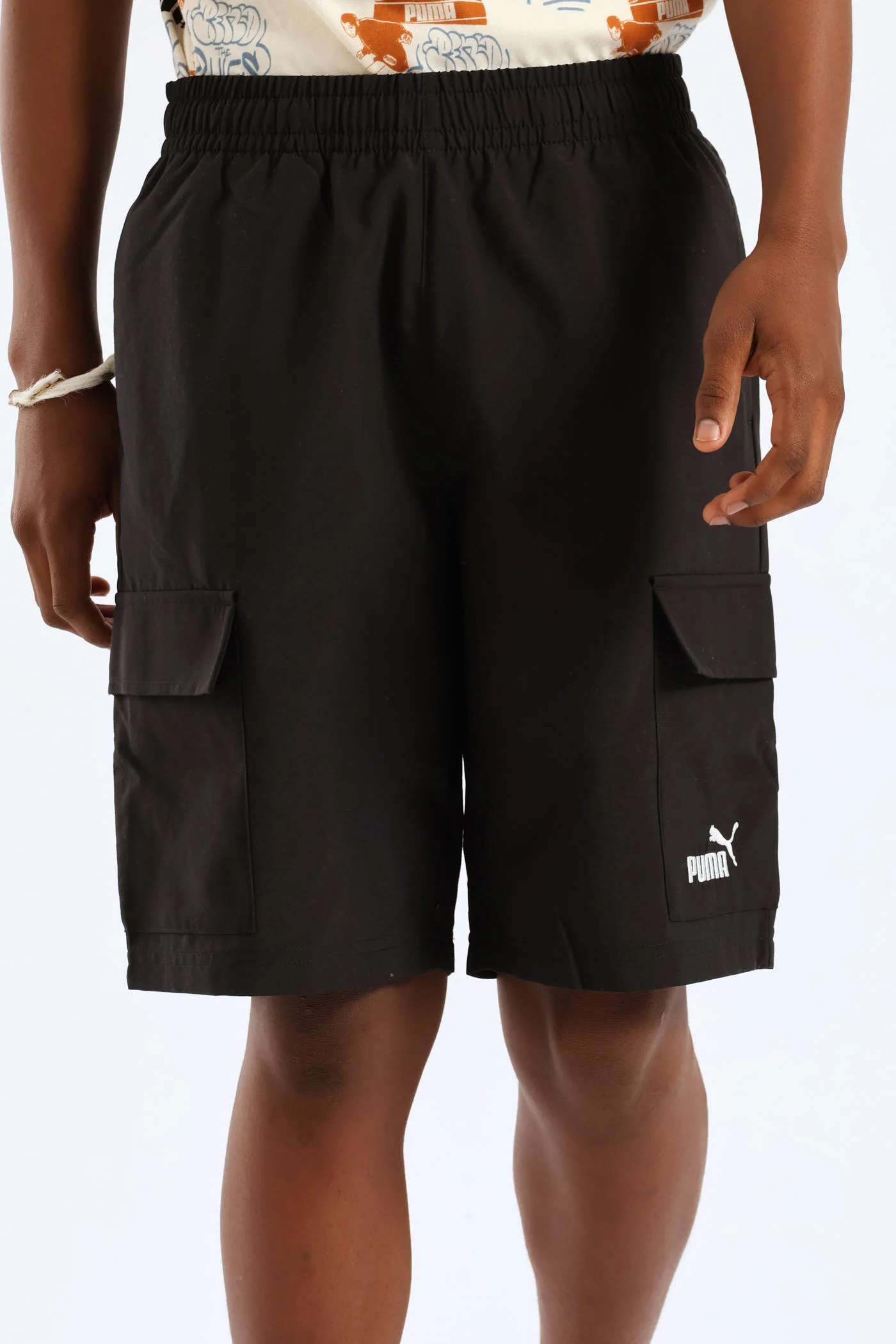 Boys Woven Cargo Short - Black - Image 2