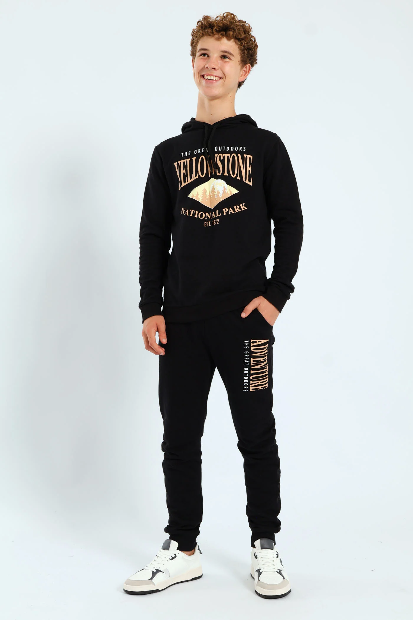 Boys Yellowstone Park Jogger - Black - Image 4