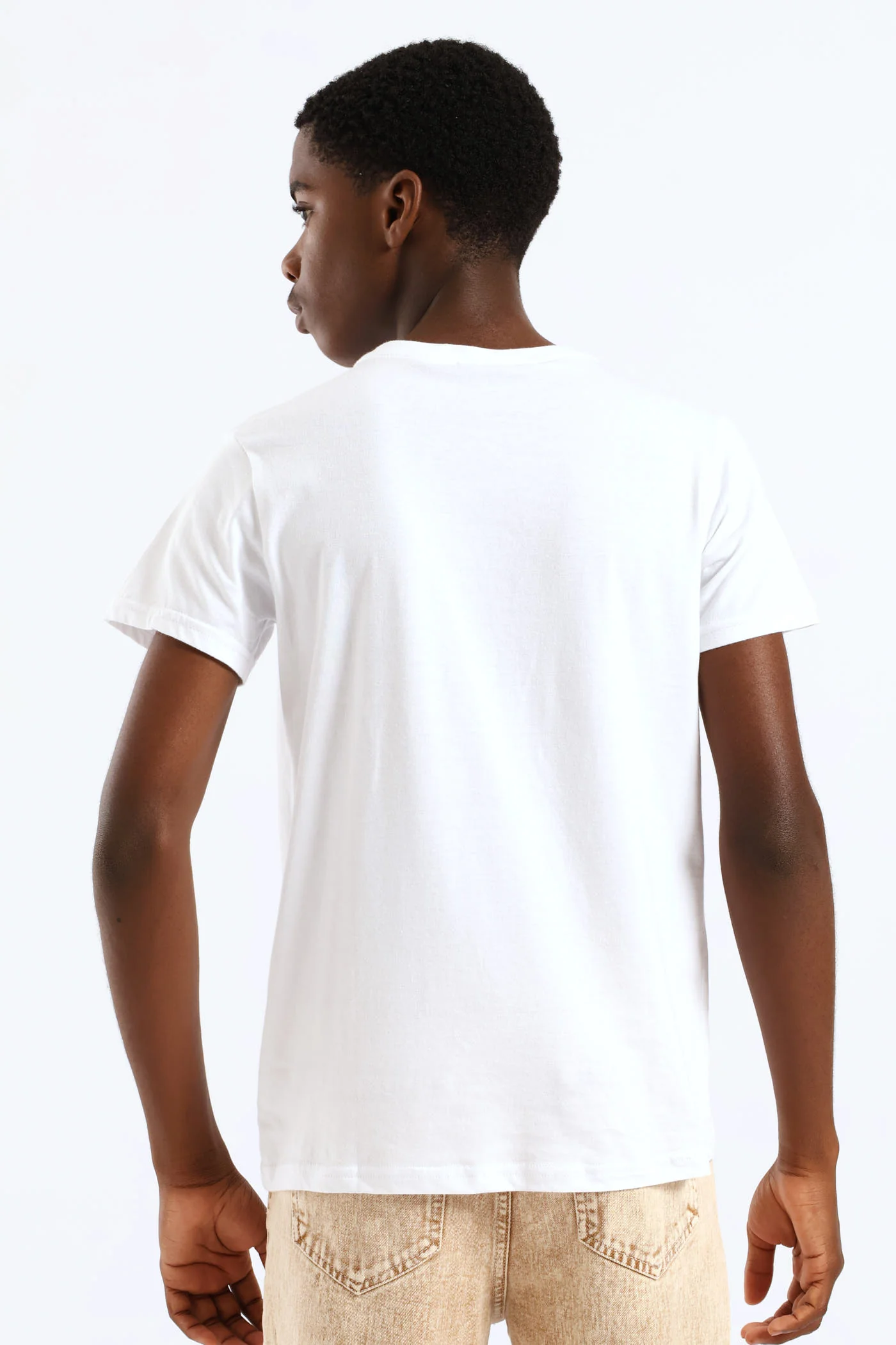 Boys Youtube T-Shirt - White - Image 4