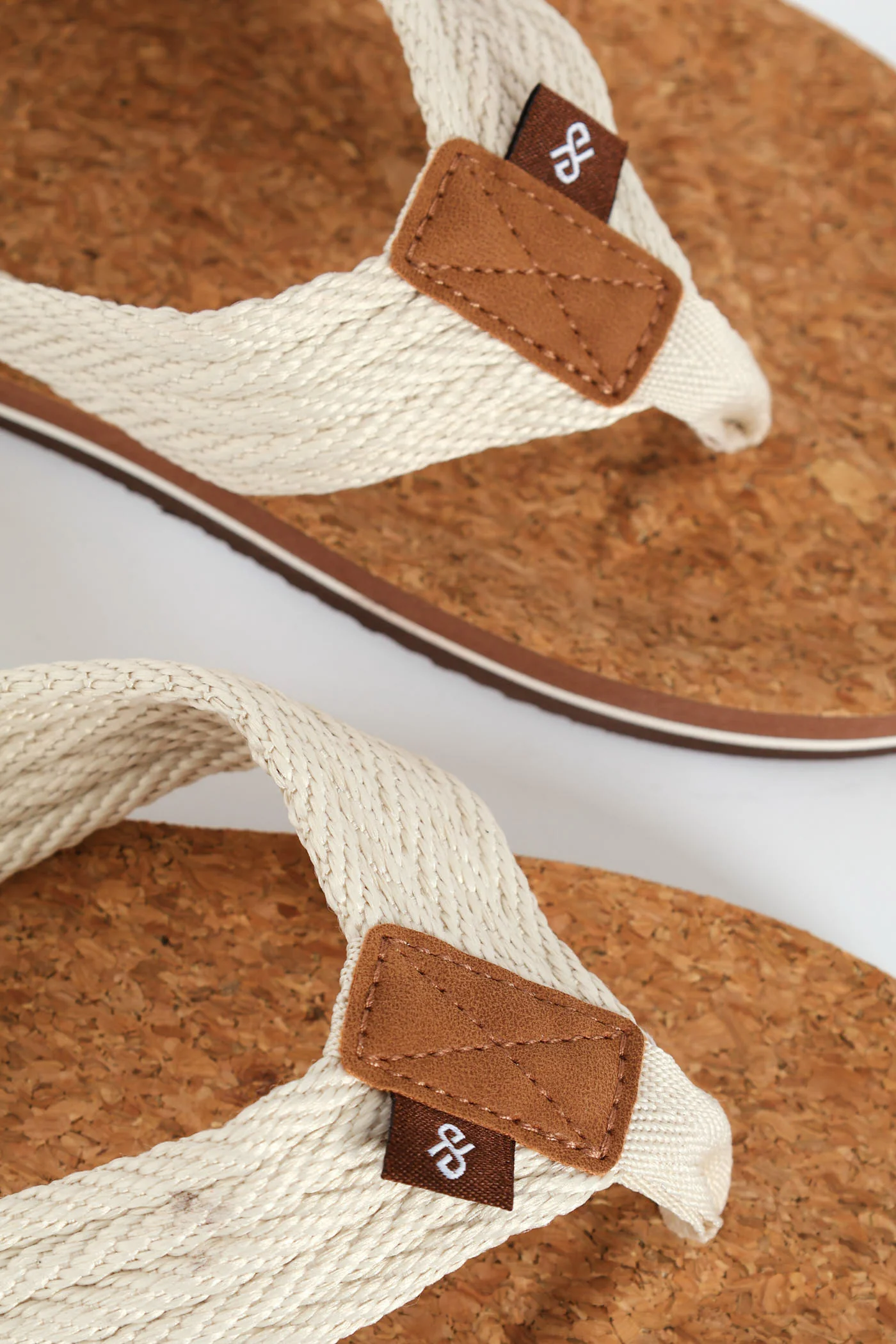 Braided Upper Cork Wide Vamp - Stone - Image 2