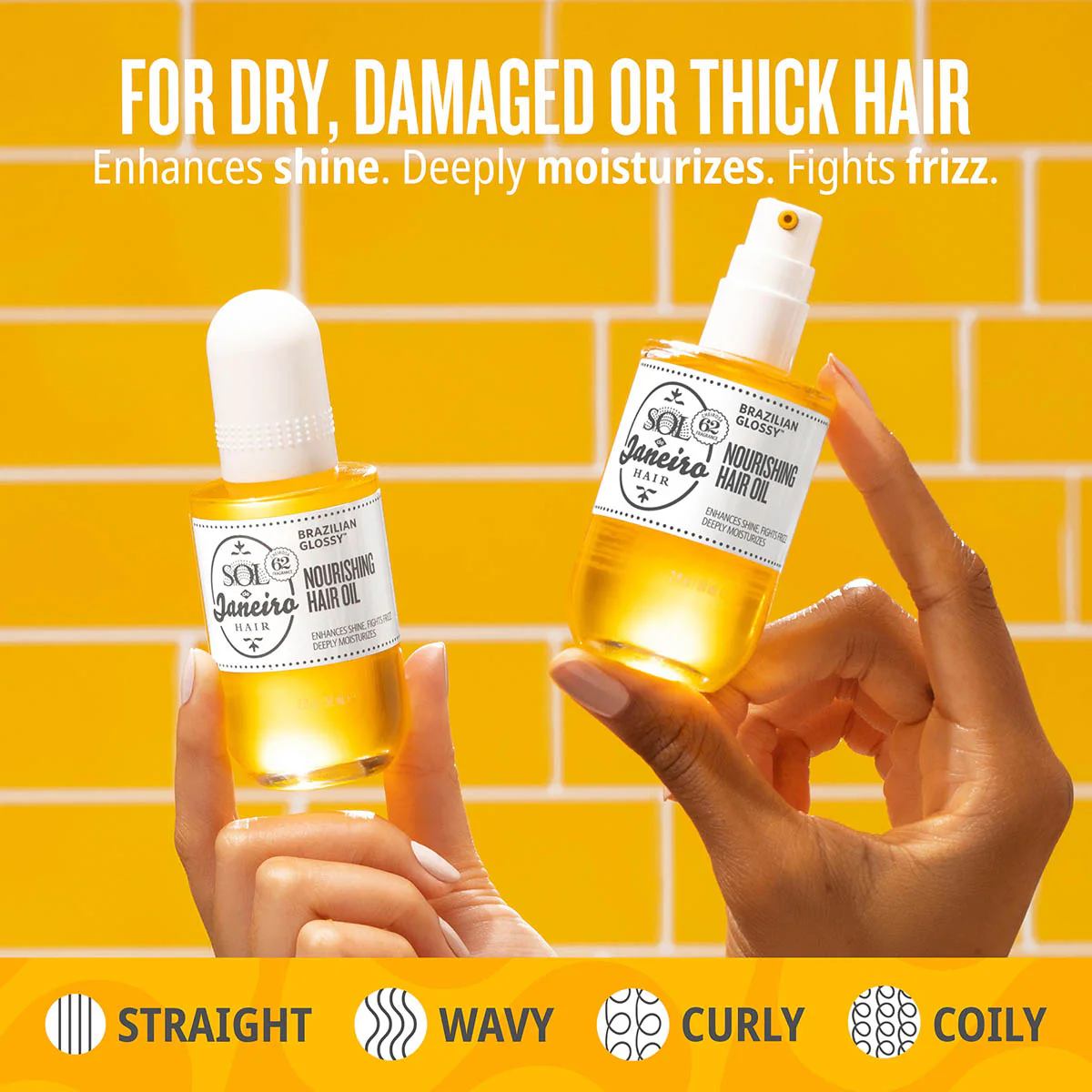 Brazilian Glossy Nourishing Hair Oil - 58ml - Image 2