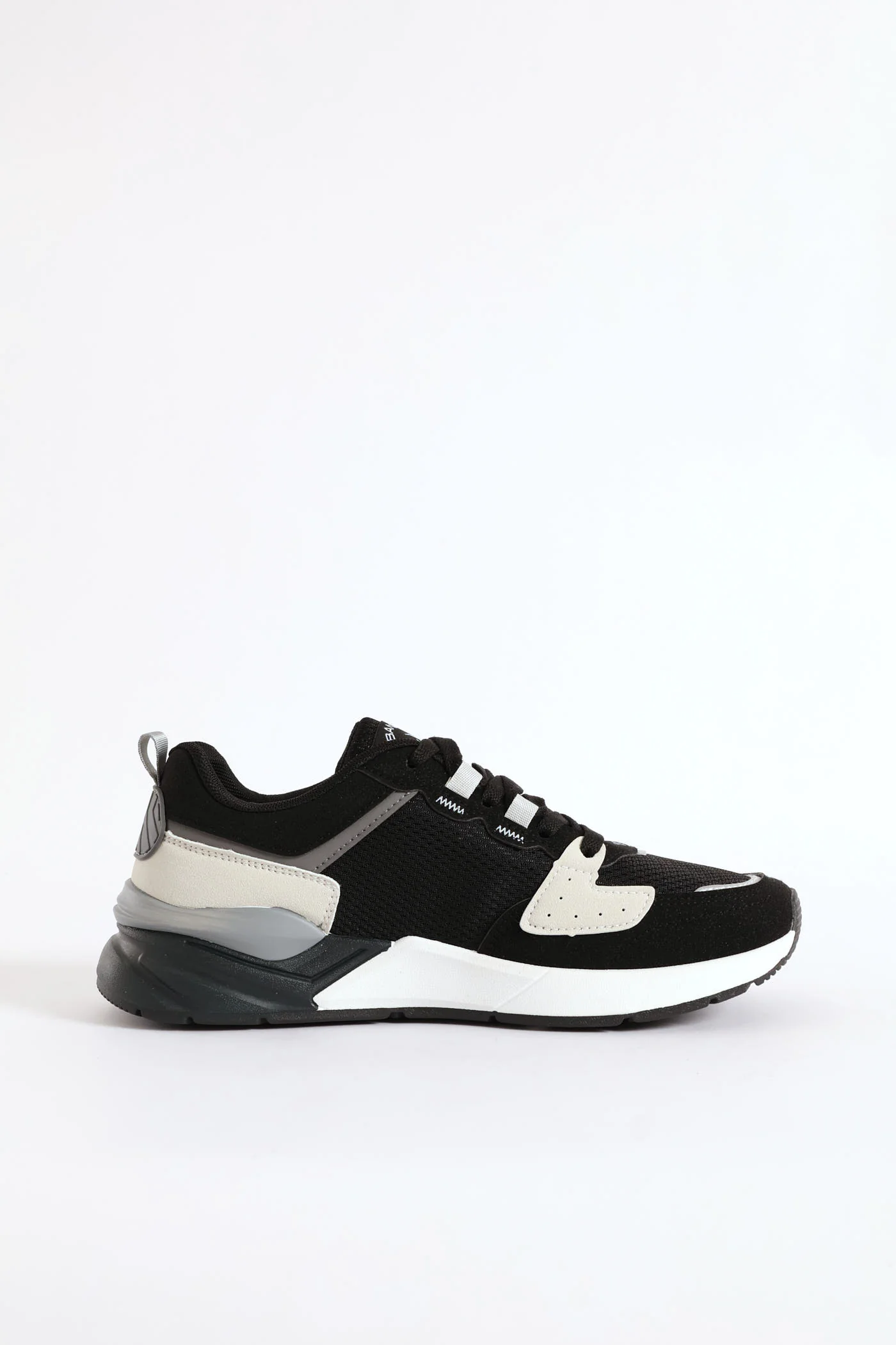 Brazza 1 Nubuck Lace Up Retro Sneaker - Black - Image 3