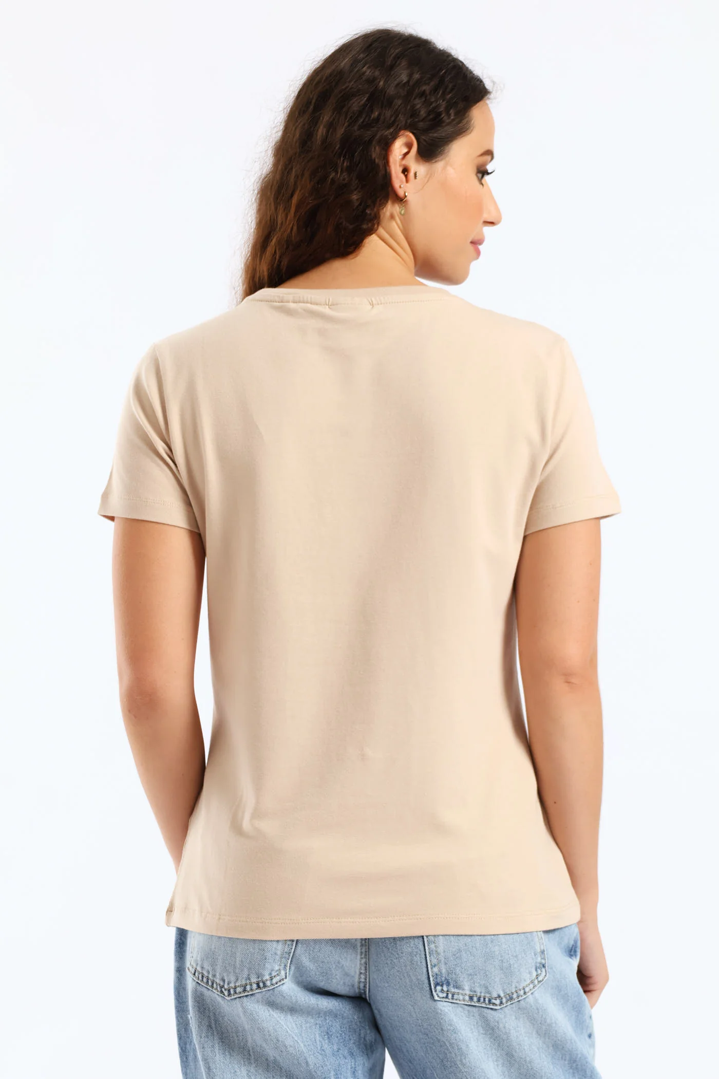Briana T-Shirt - Taupe - Image 4