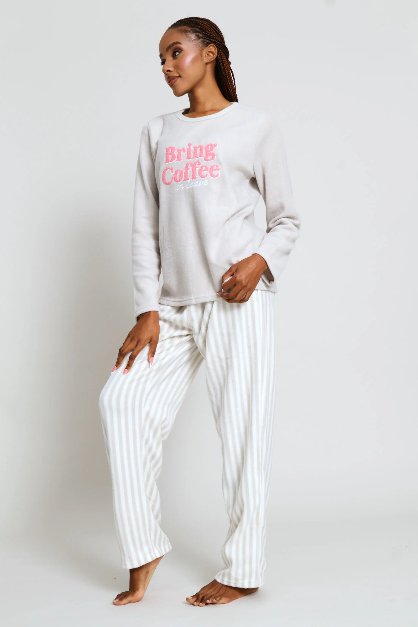 Bring Coffee Polar Fleece Mother'S Day Set - Grey - Image 3