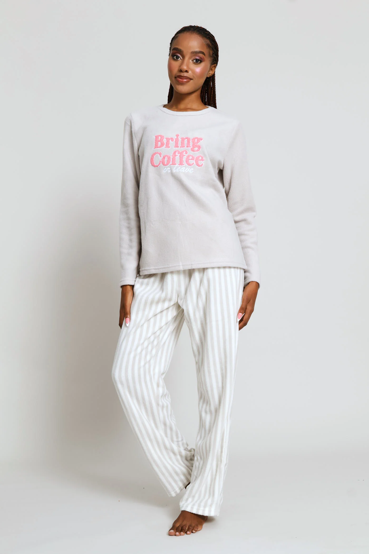 Bring Coffee Polar Fleece Mother'S Day Set - Grey - Image 6
