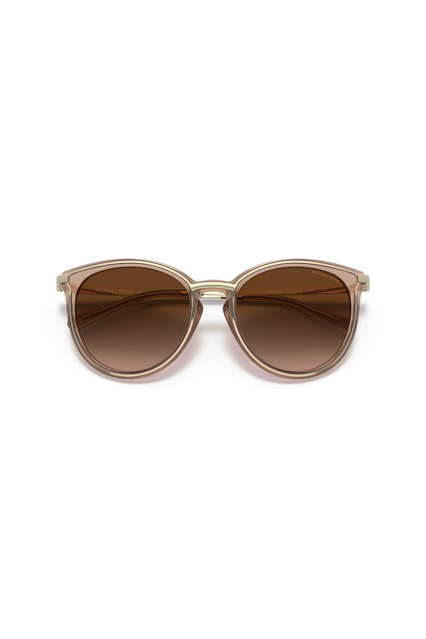 Brisbane Brown Gradient Sunglasses - Gold - Image 5