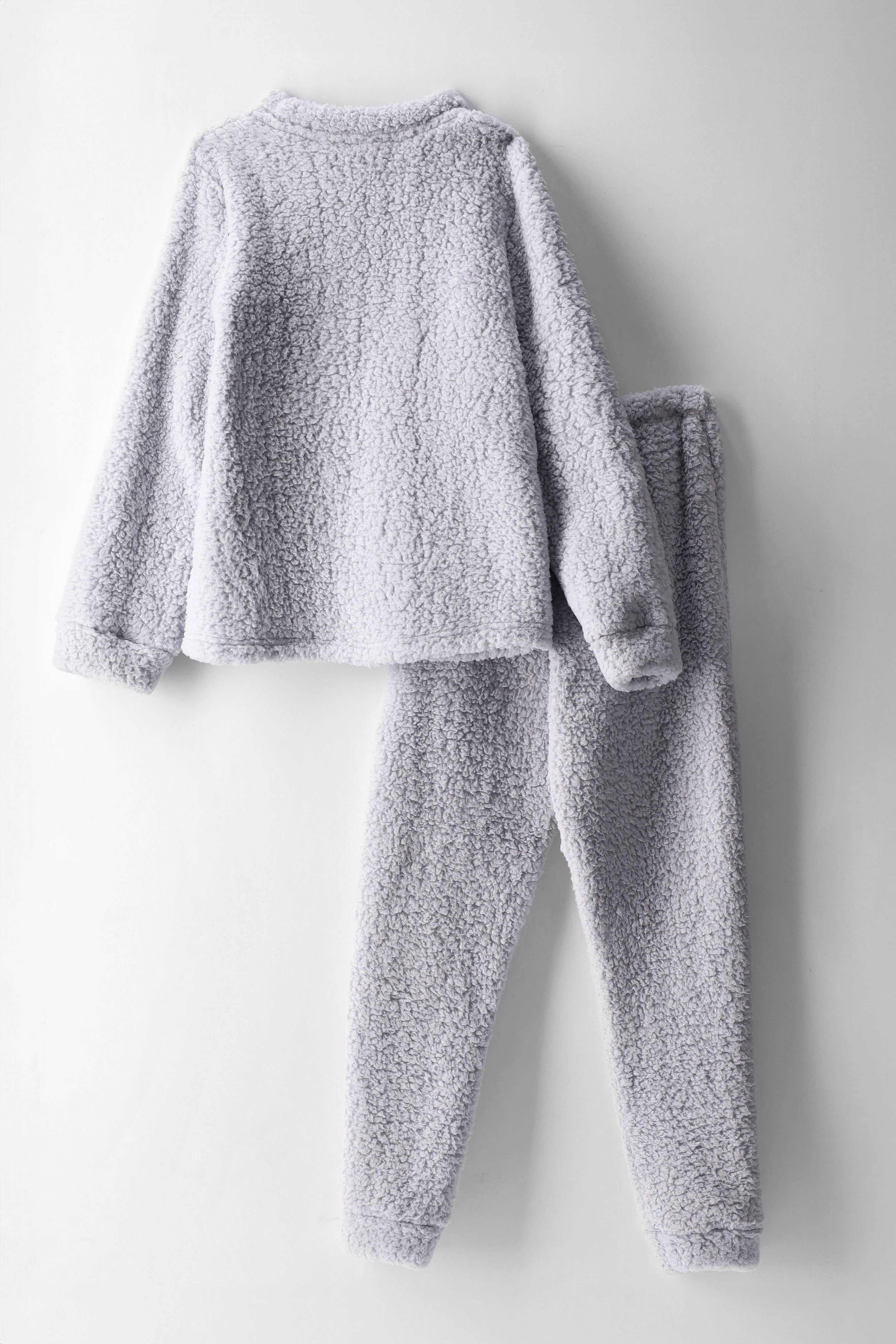 Boys Bro Sherpa Sleep Set - Grey - Image 2