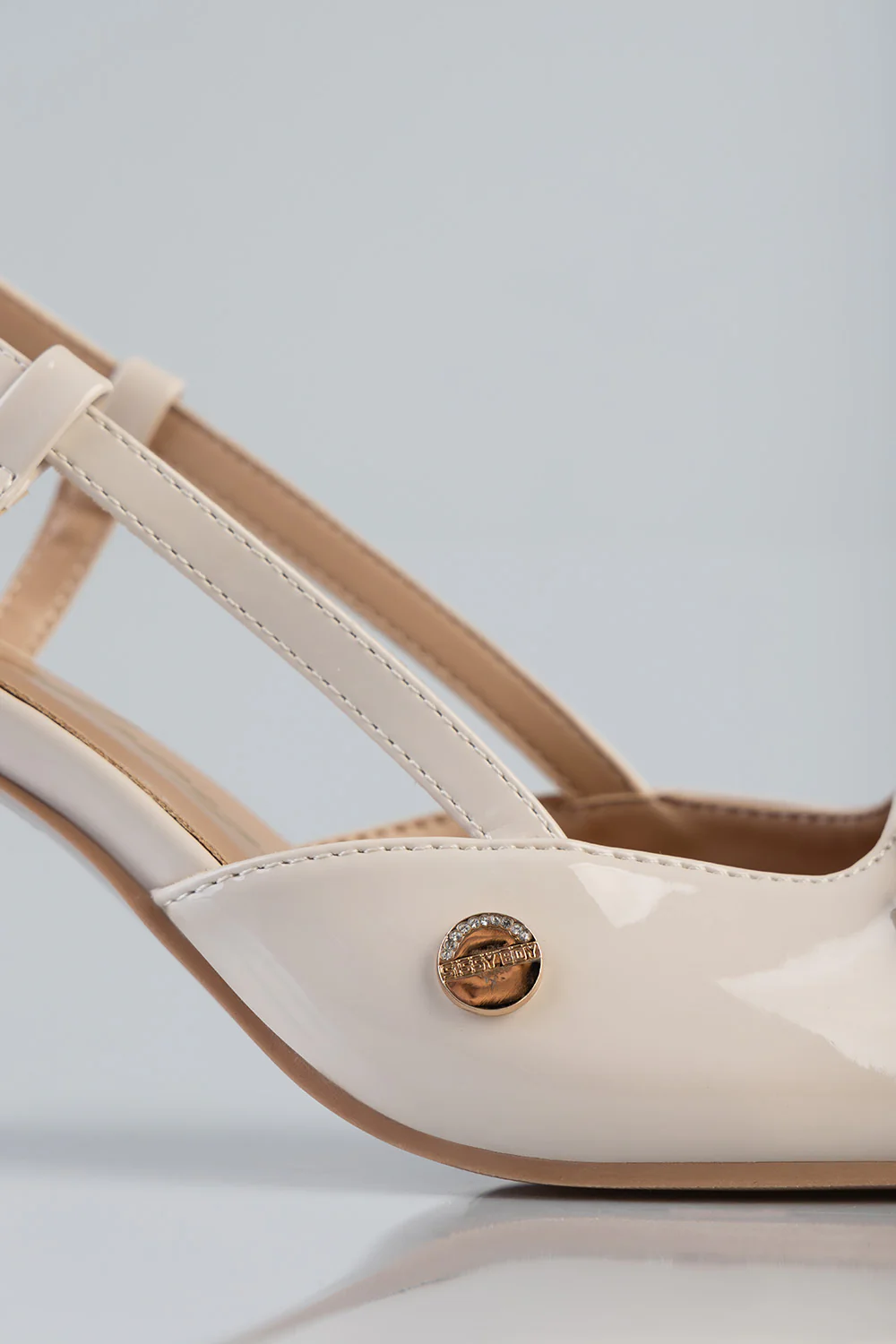 Brochy Mule Heel- Nude - Image 5