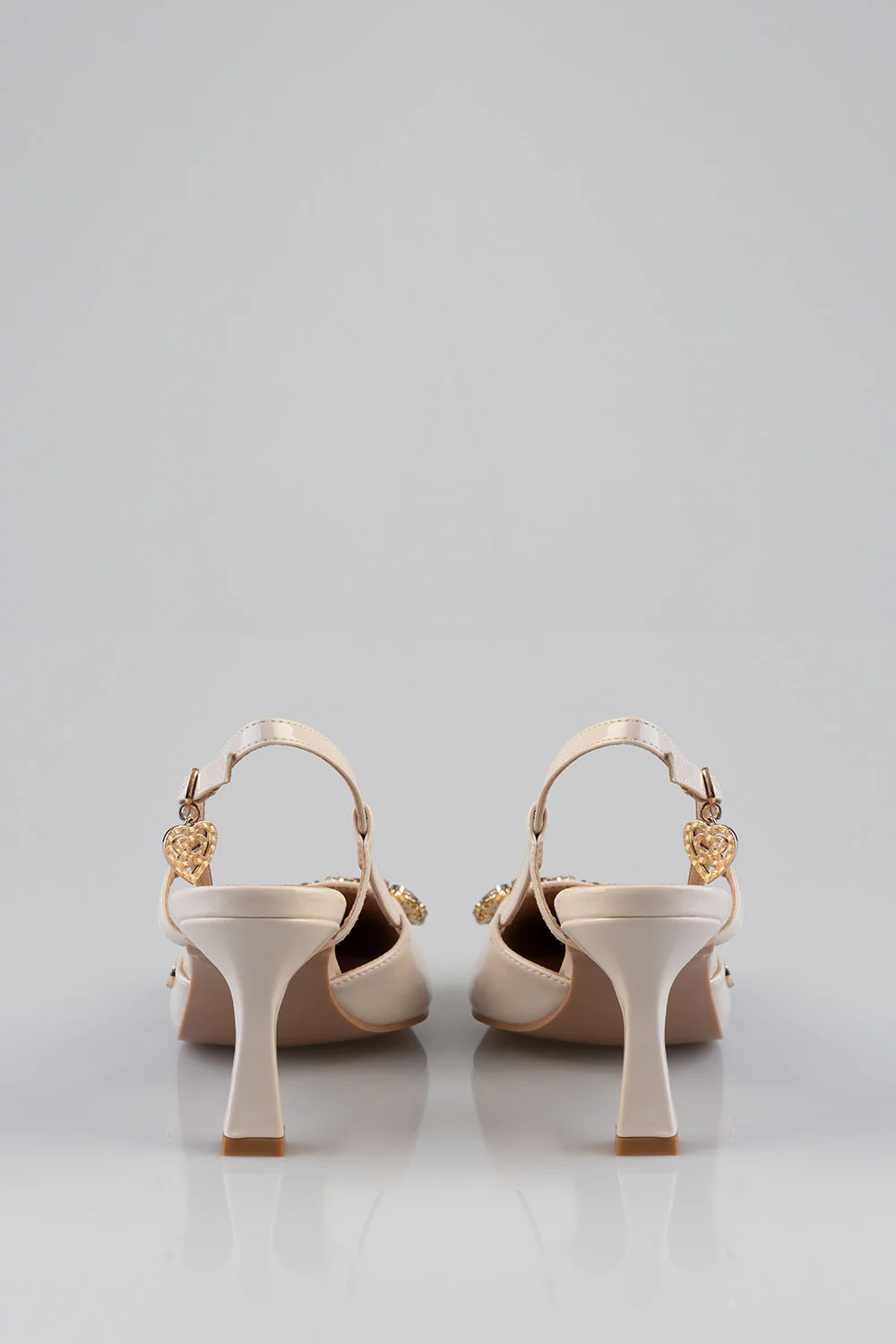 Brochy Mule Heel- Nude - Image 6