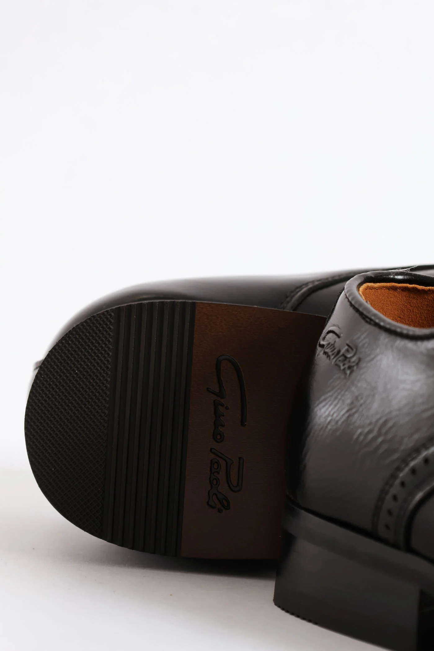 Brogue Wing Cap Derby Shoe - Black - Image 2