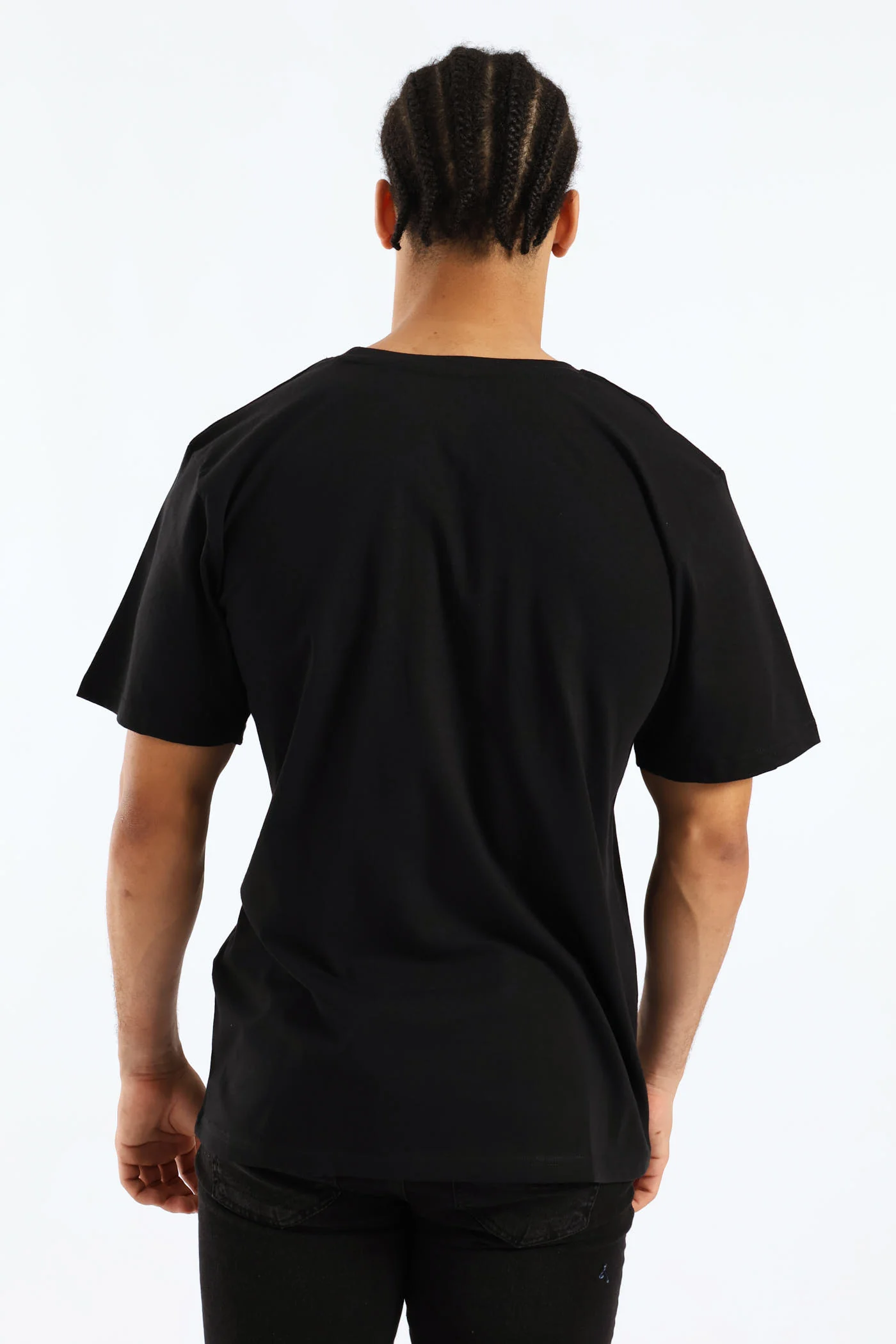 Brooklyn Basic Print Tee - Black - Image 6
