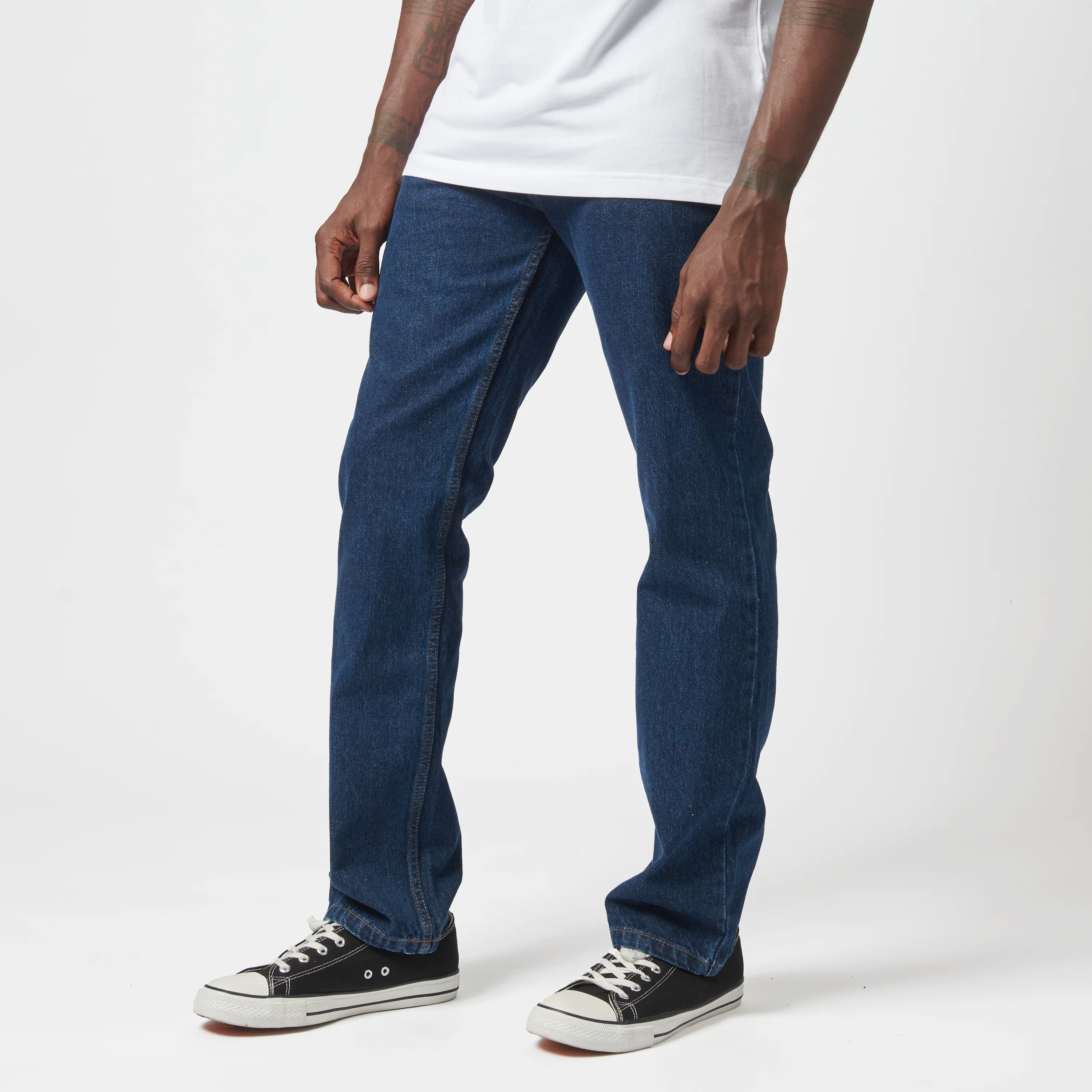 Brooklyn Regular Straight Leg Denim - Dark Indigo - Image 3