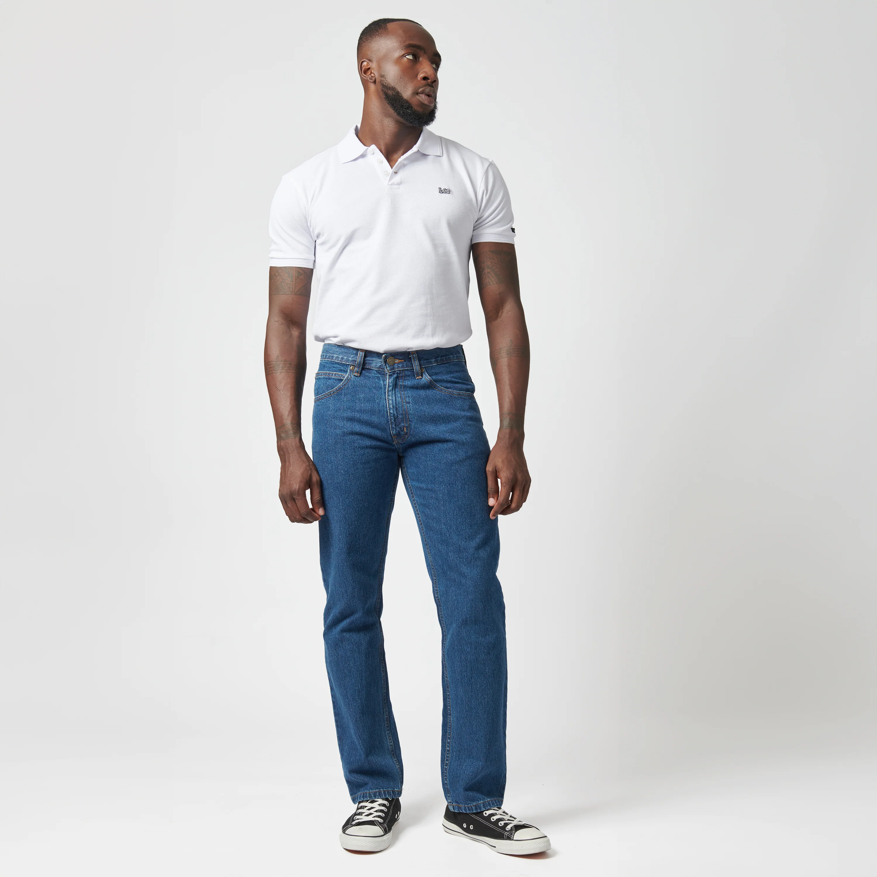 Brooklyn Regular Straight Leg Denim - Stonewash - Image 3