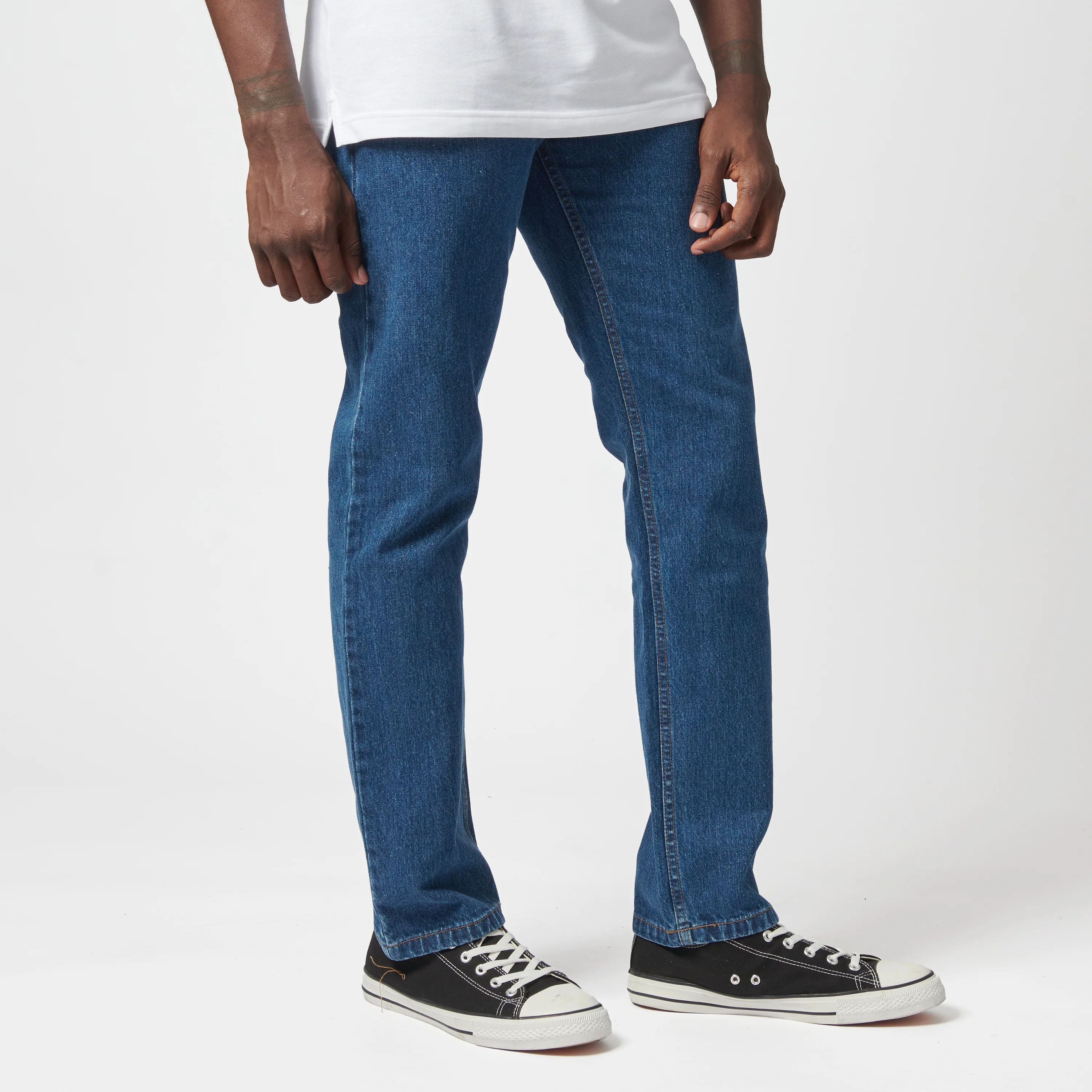 Brooklyn Regular Straight Leg Denim - Stonewash - Image 4