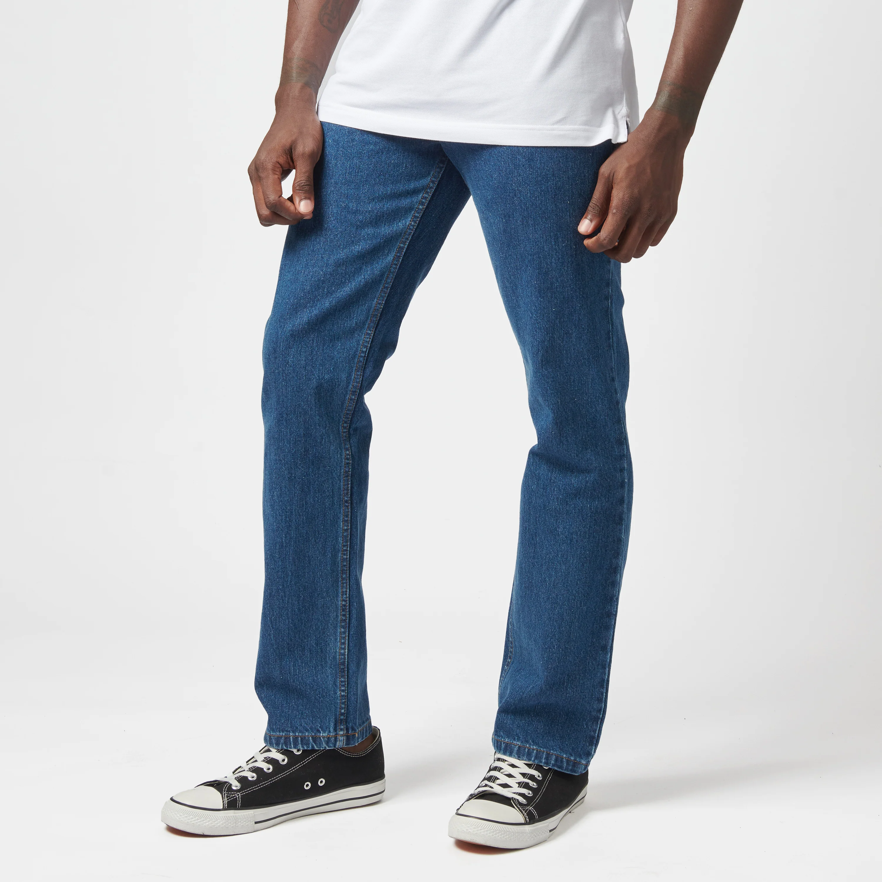 Brooklyn Regular Straight Leg Denim - Stonewash - Image 5