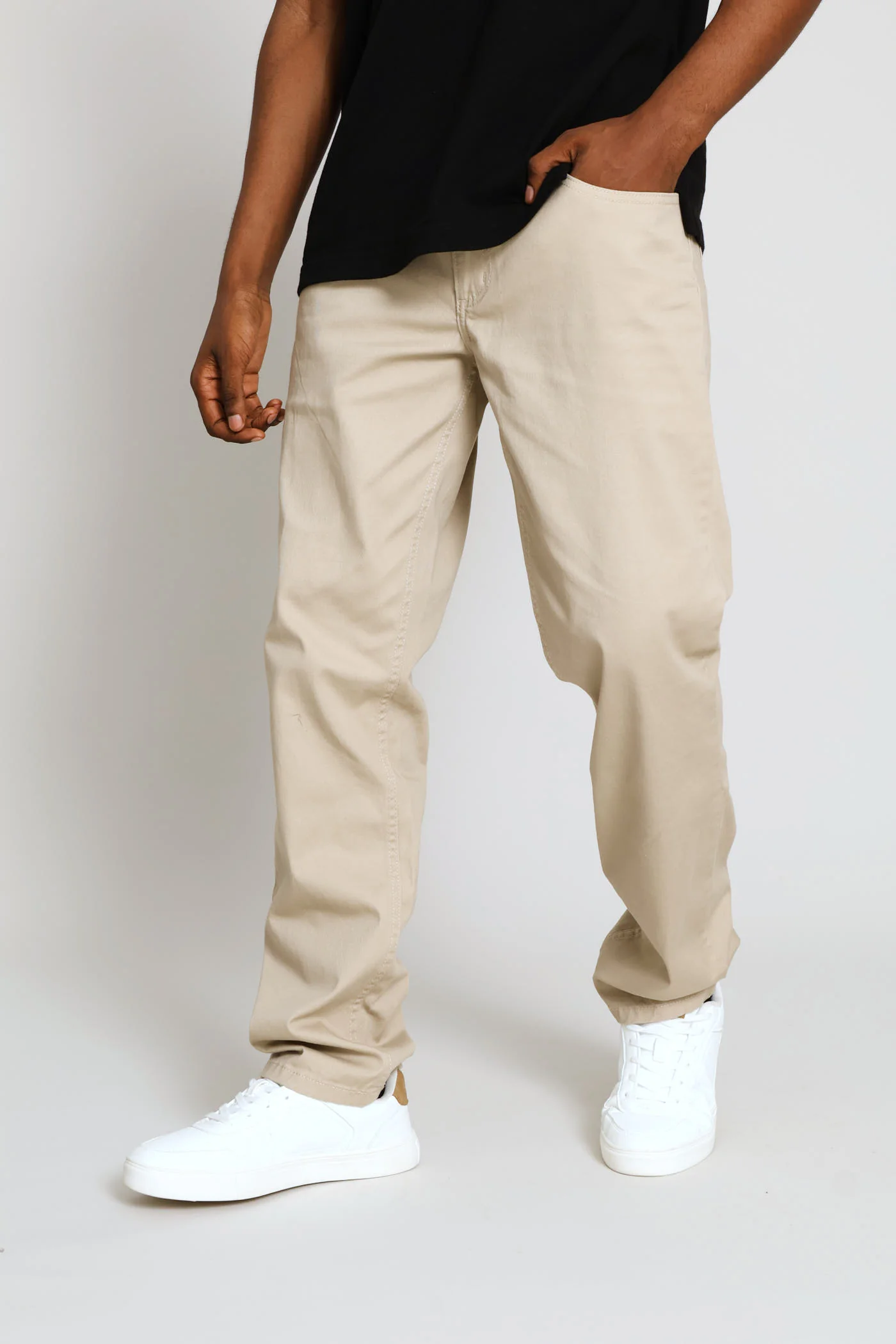 Brooklyn Stretch Twill Pant - Stone - Image 2