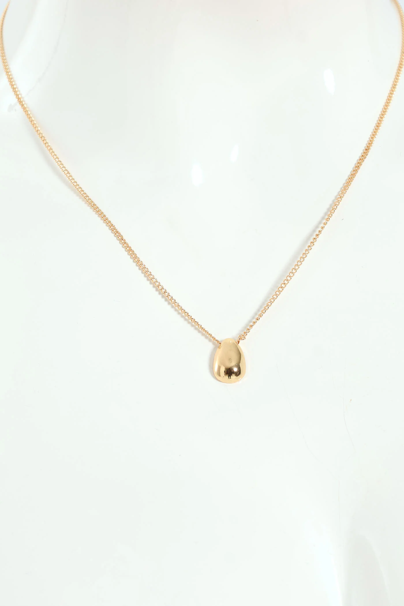 Bubble Pendant Necklace - Gold - Image 3