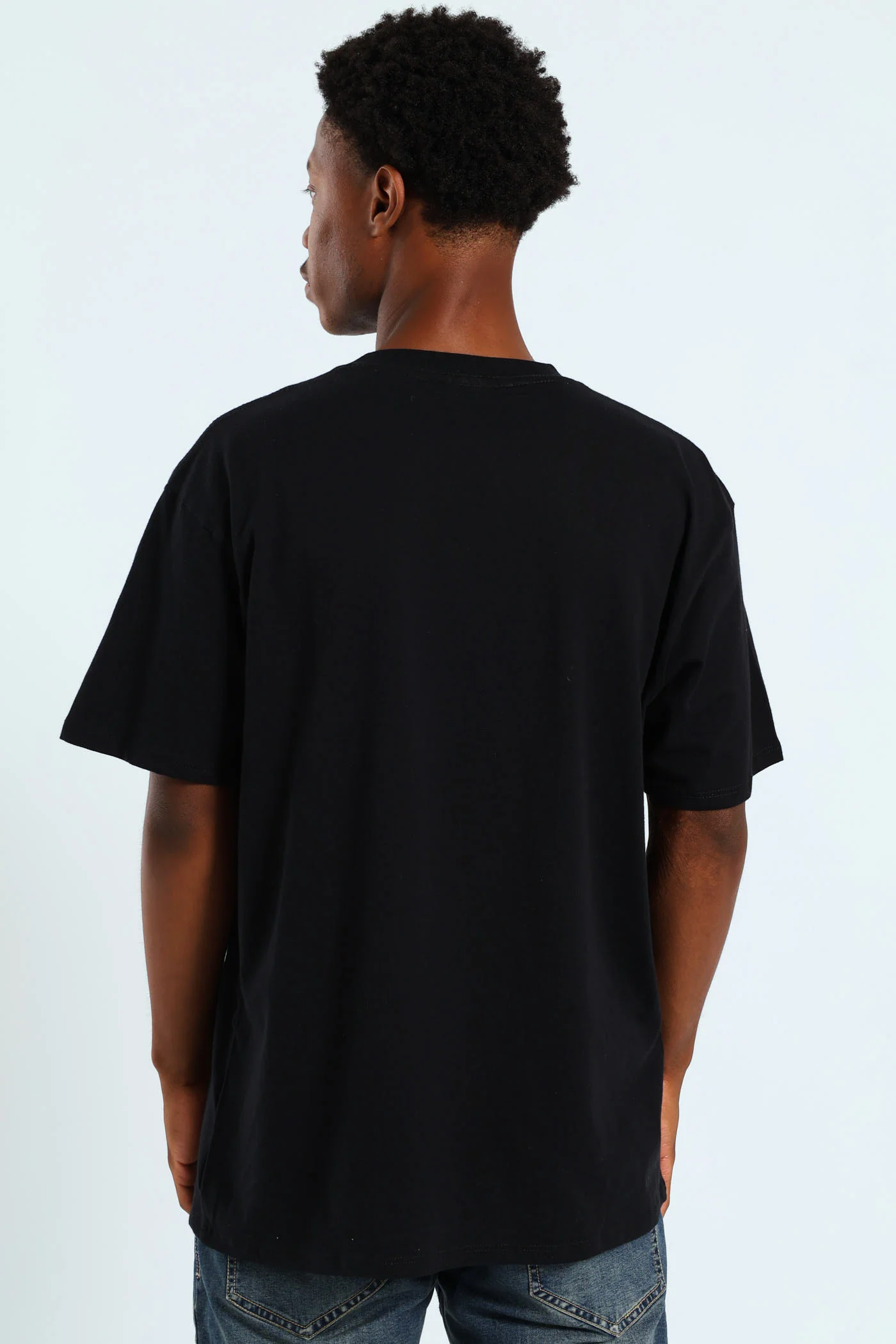 Bubblegum Chest Print Tee - Black - Image 4