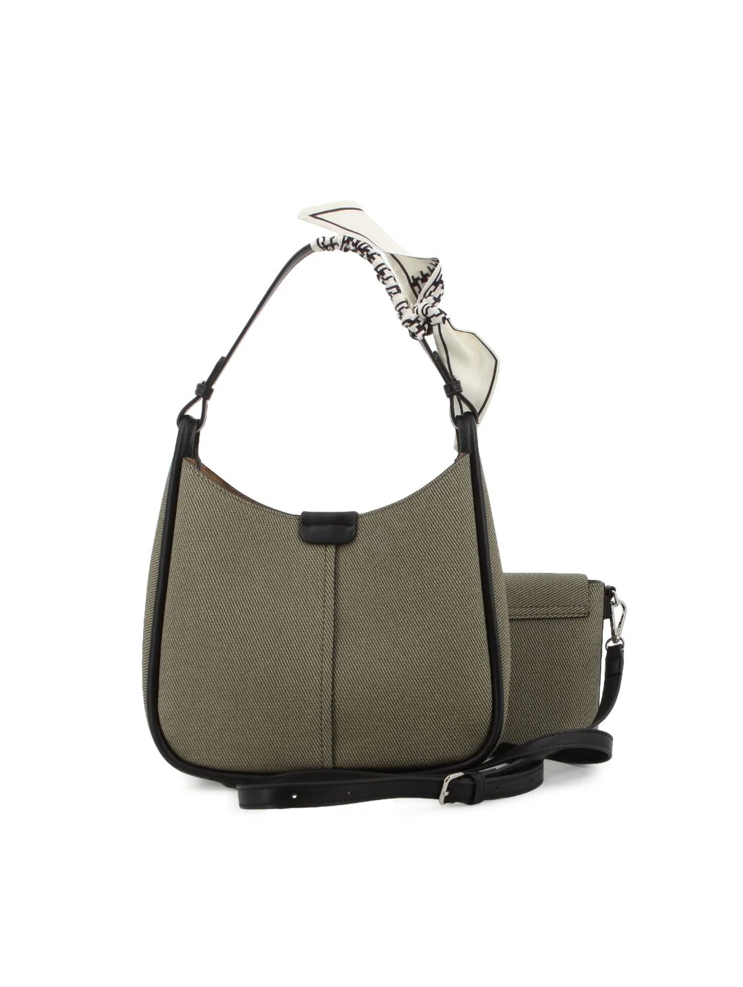 Bucket Bag With Inner Crossbody Bag - Black - Image 2
