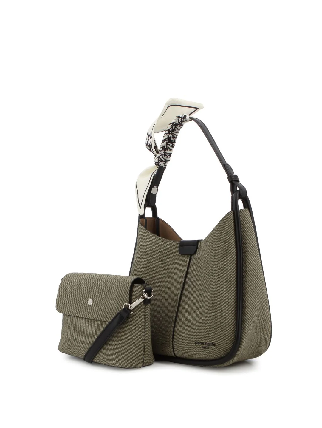 Bucket Bag With Inner Crossbody Bag - Black - Image 3