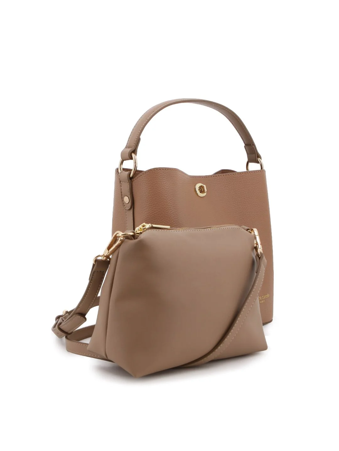 Bucket Bag With Inner Pouch - Tan - Image 6