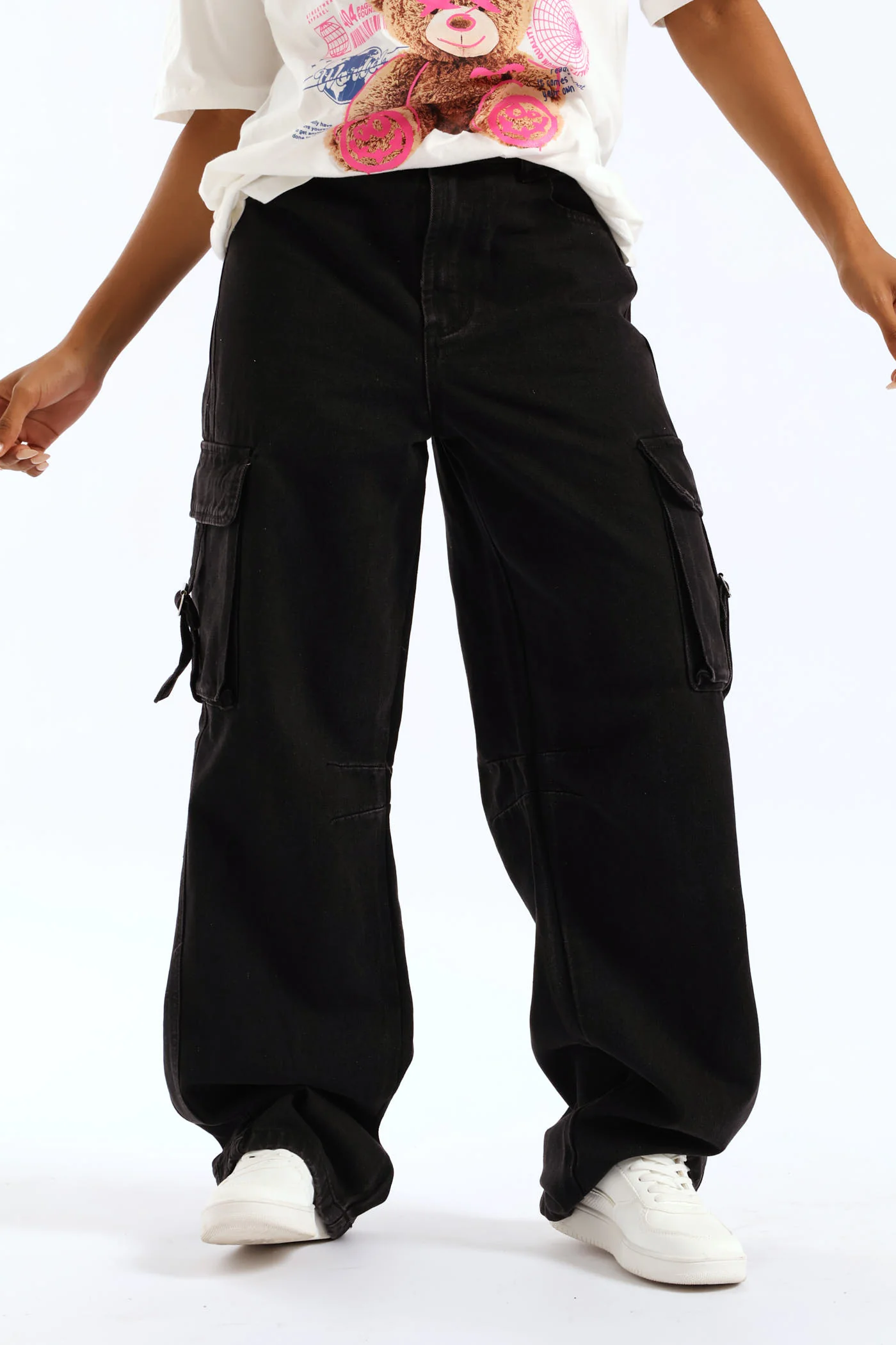 Buckle Cargo Jean - Salty Black - Image 3