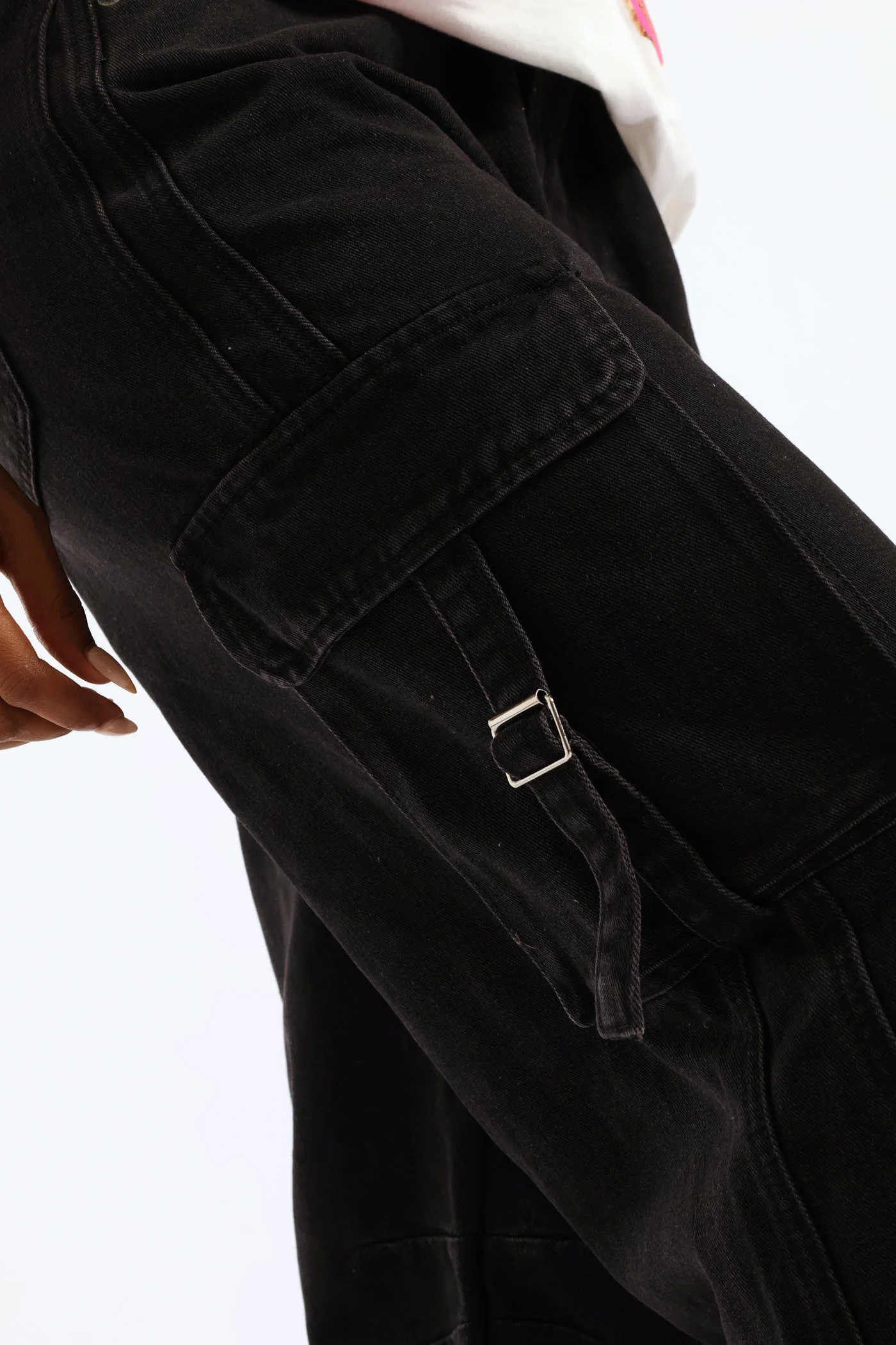 Buckle Cargo Jean - Salty Black - Image 5