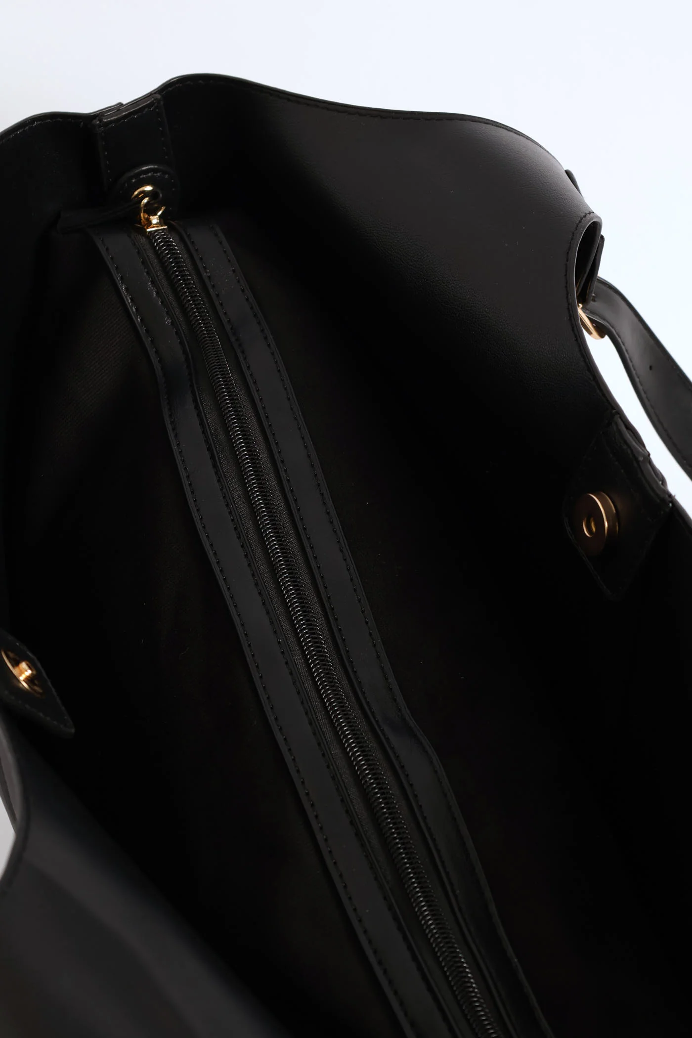 Buckle Detail Shopper Bag - Black - Image 2
