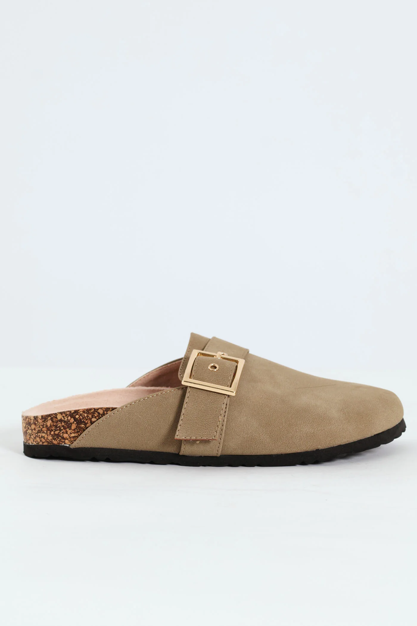 Buckled Strap Clog - Natural - Image 3
