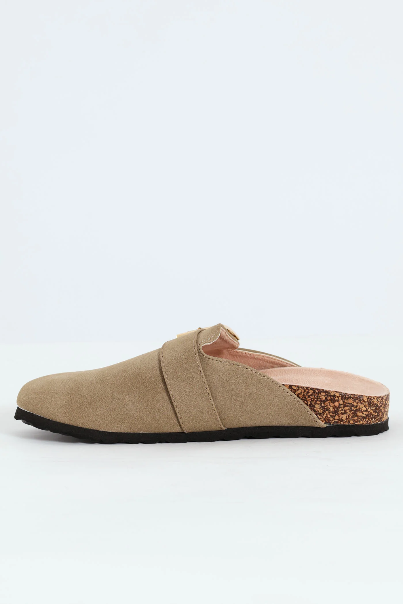 Buckled Strap Clog - Natural - Image 4