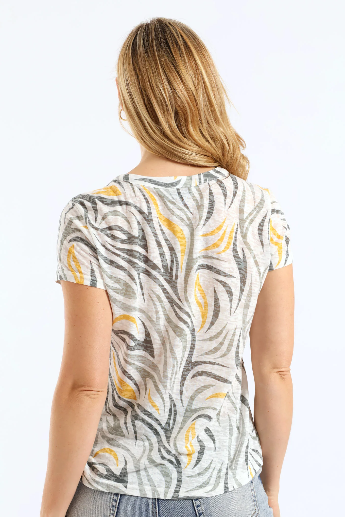 Burnout Henley T-Shirt - Sage - Image 4