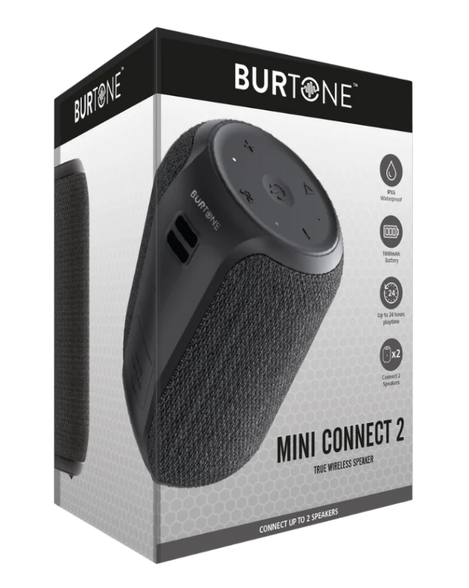 Mini Connect 2 Bluetooth Speaker Black - Image 2