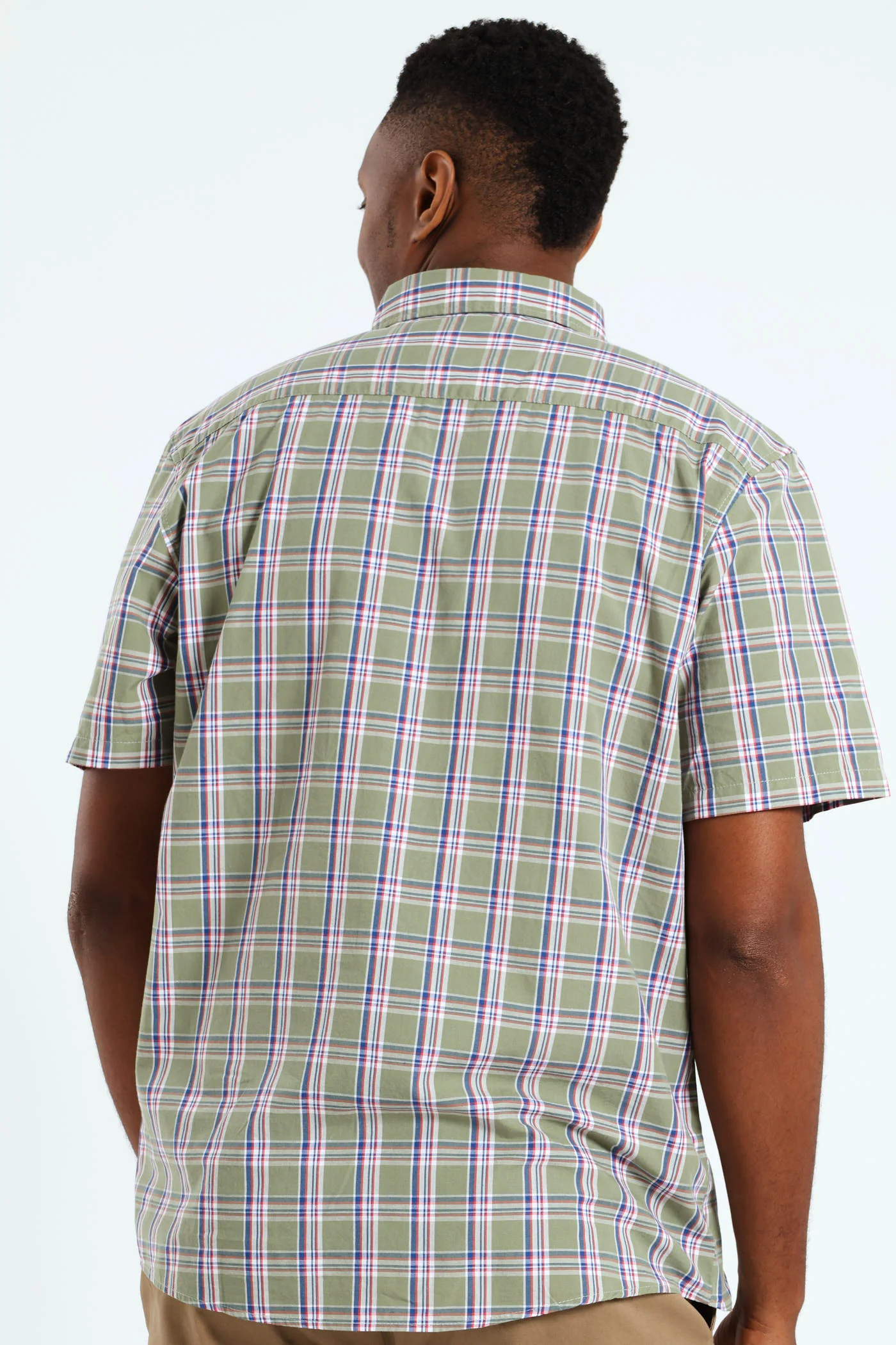 Button Down Check Shirt - Light Fatigue - Image 3