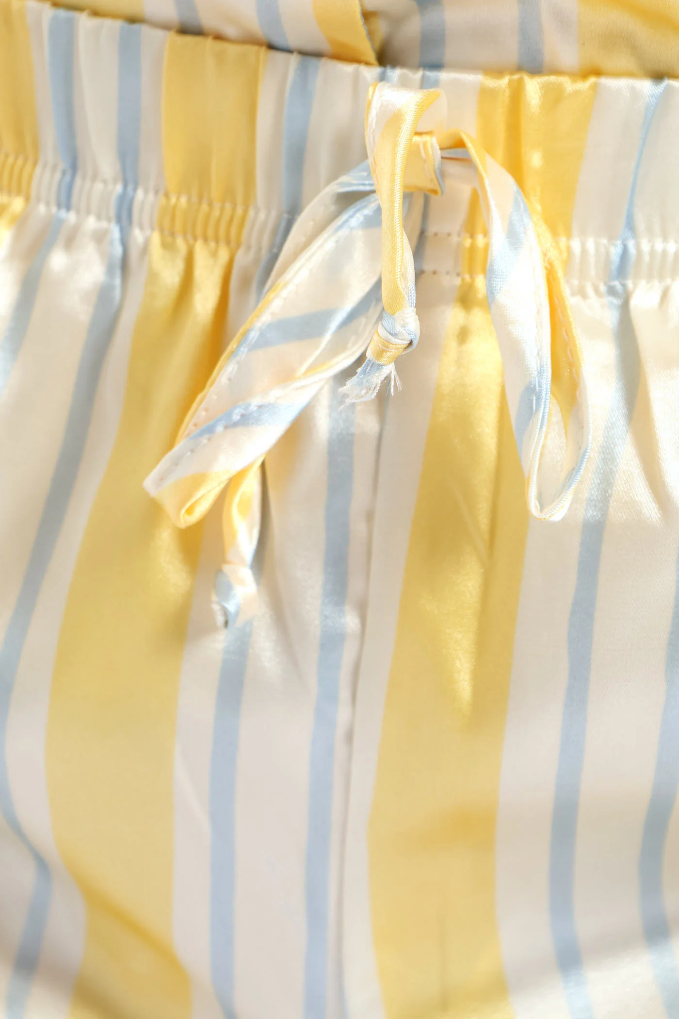 Button Through & Stripe Short Set - Yellow - Image 5