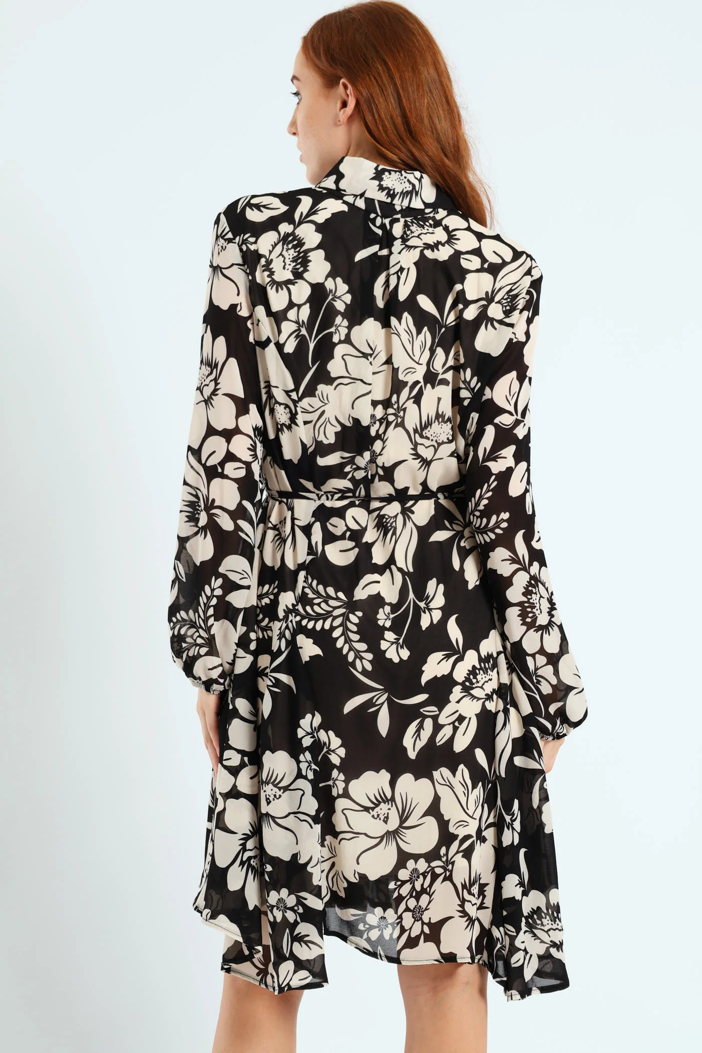 Button Through Godet Tea Dress - Image 4