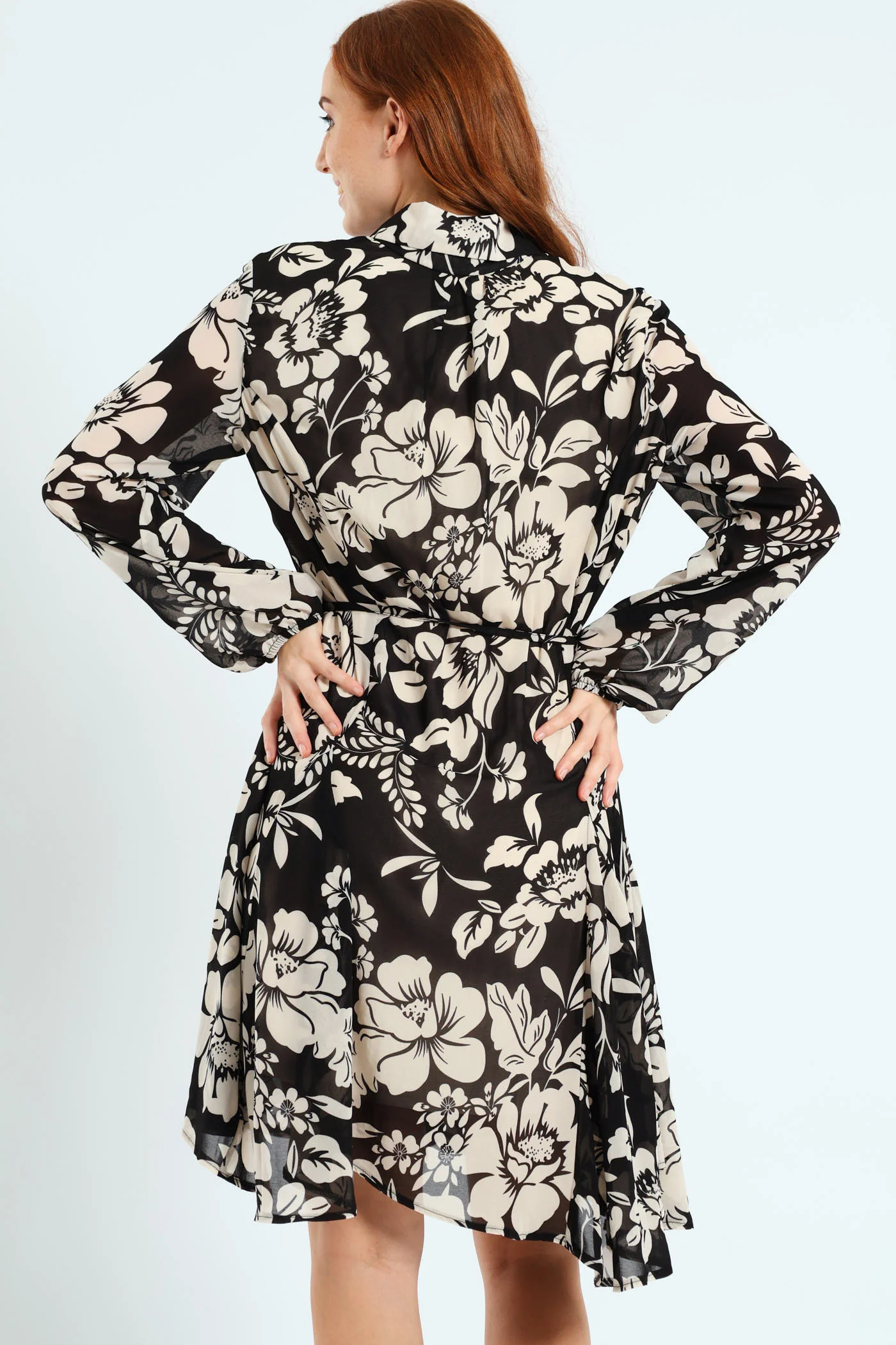 Button Through Godet Tea Dress - Image 5