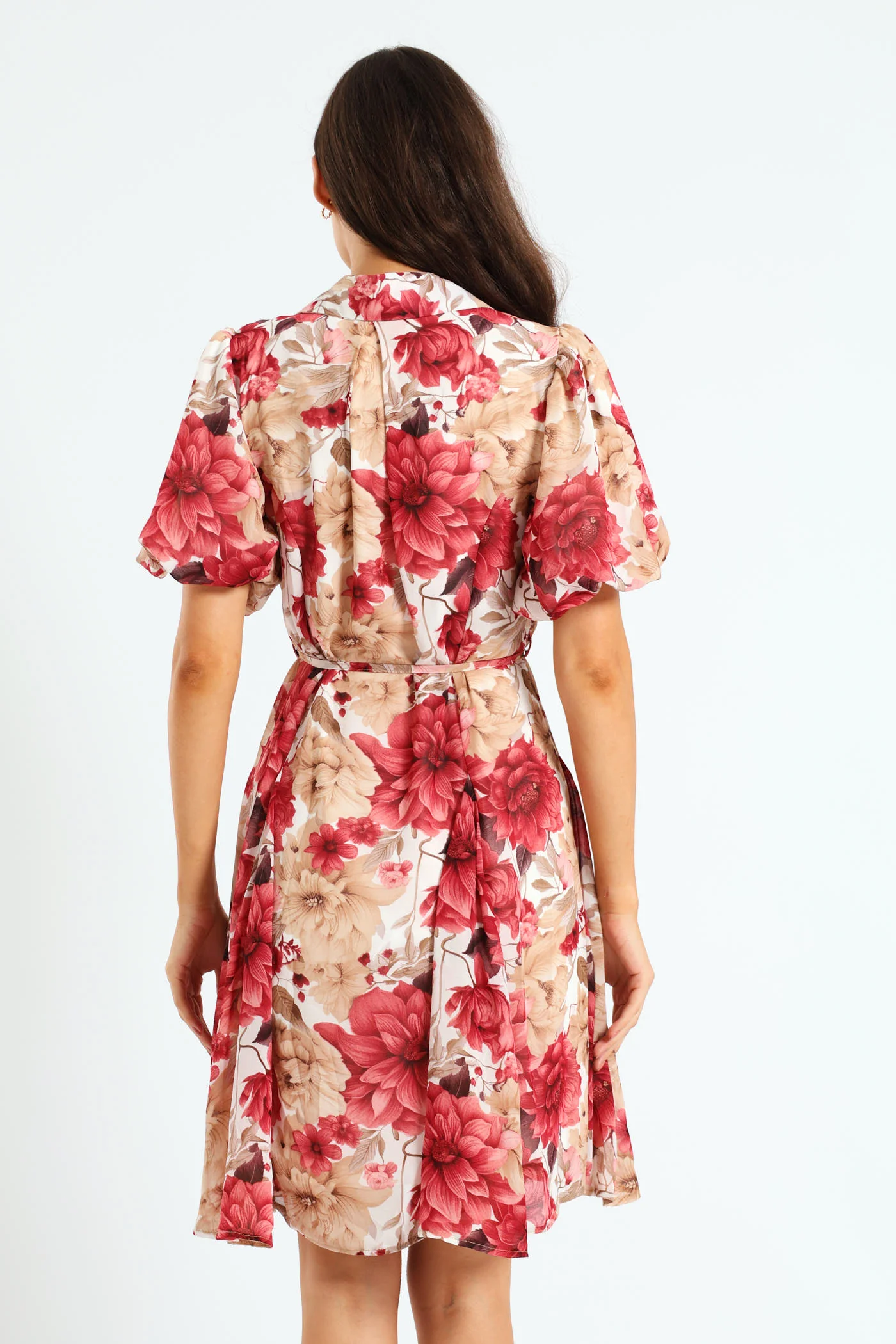 Button Through Godet Tea Dress - Image 2
