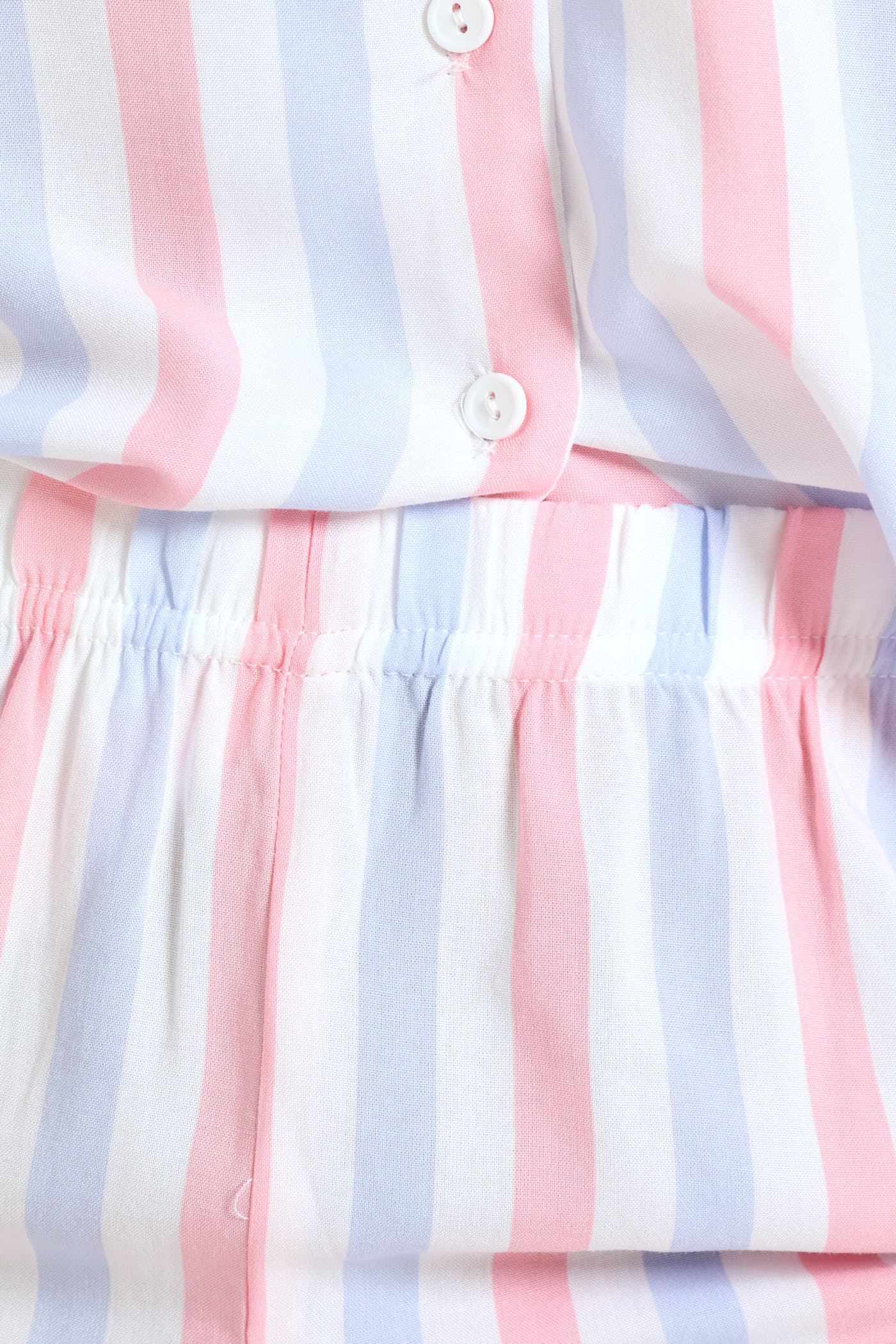 Button Through Stripe Short Set - Image 4