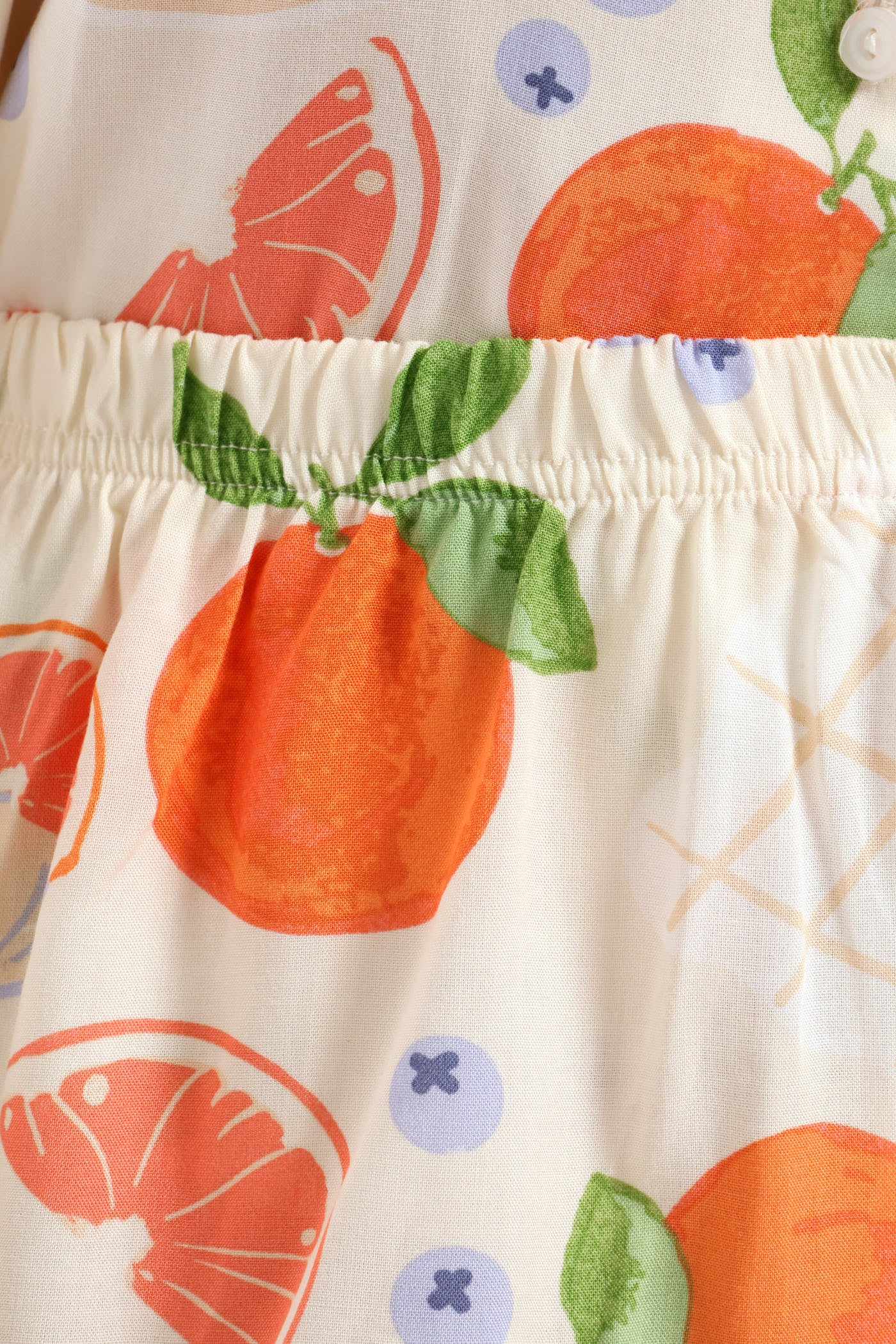 Button Through Woven Viscose Short Set - Multi - Image 7