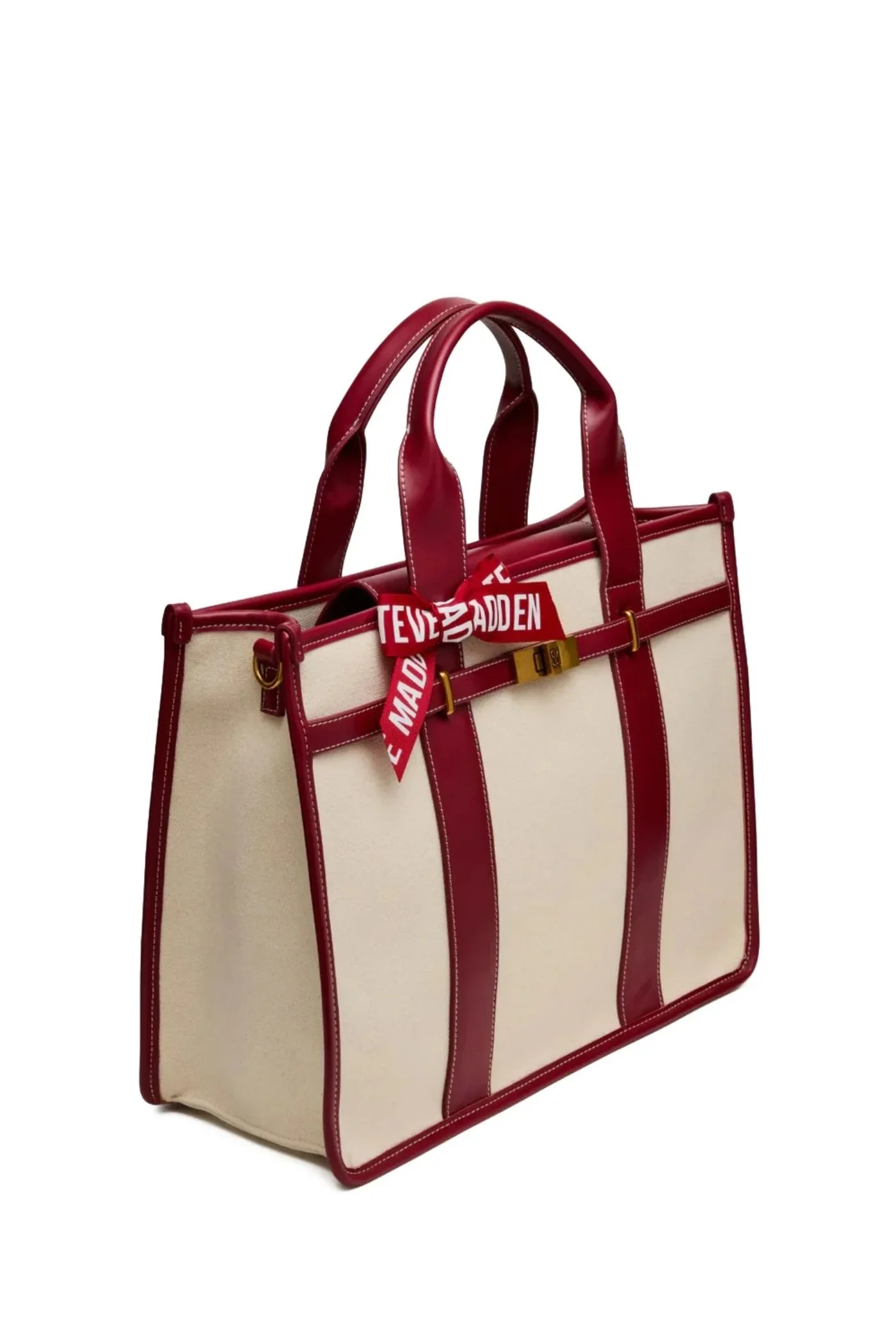 Bwebber Large Canvas Tote - Cranberry - Image 2