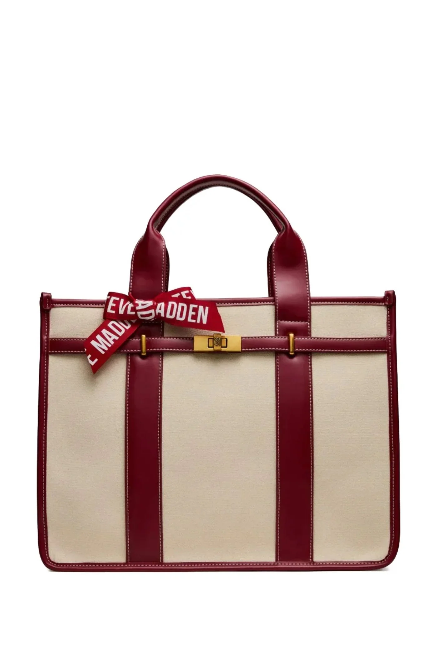 Bwebber Large Canvas Tote - Cranberry - Image 3