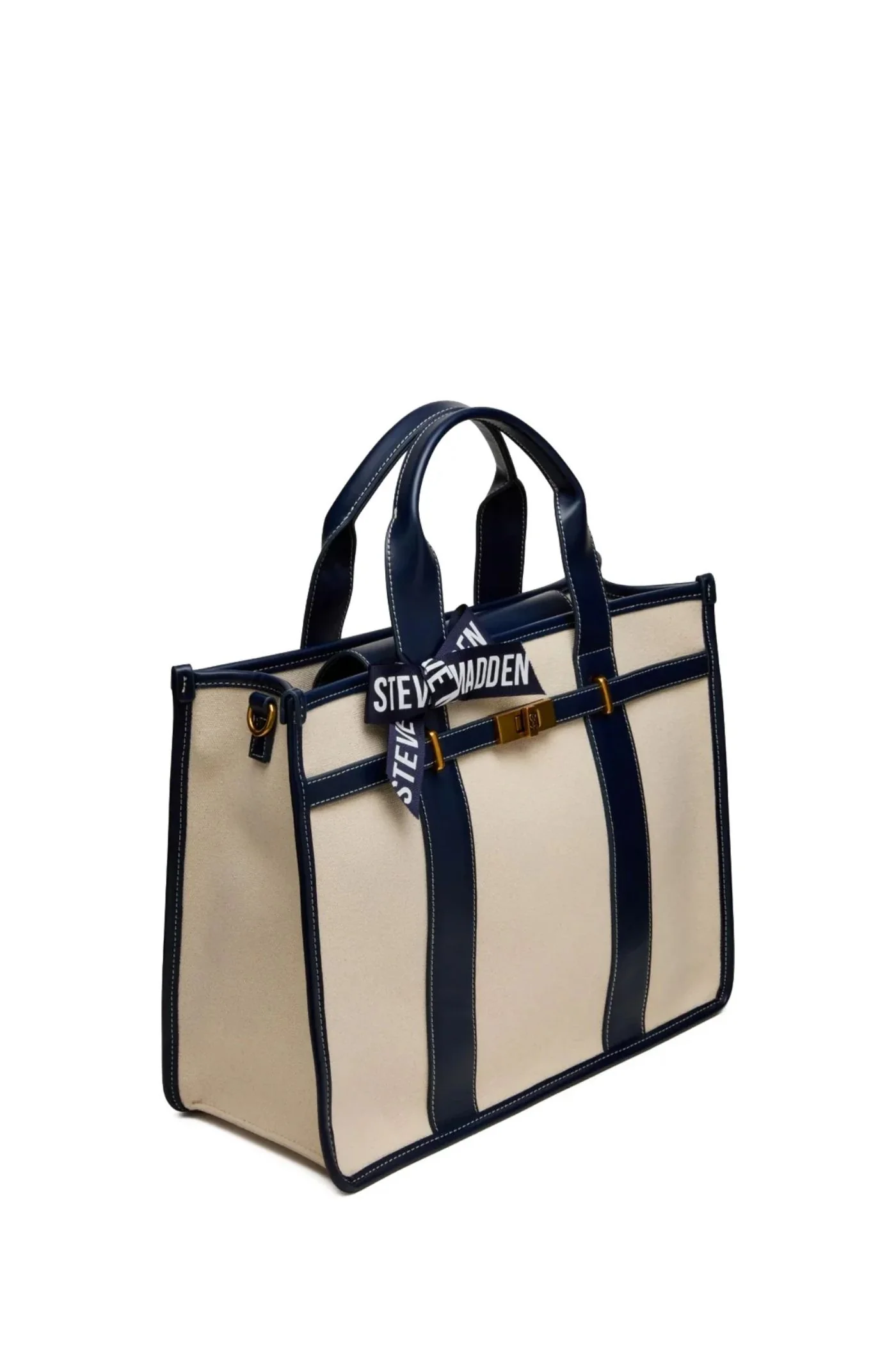 Bwebber Large Canvas Tote - Navy - Image 2