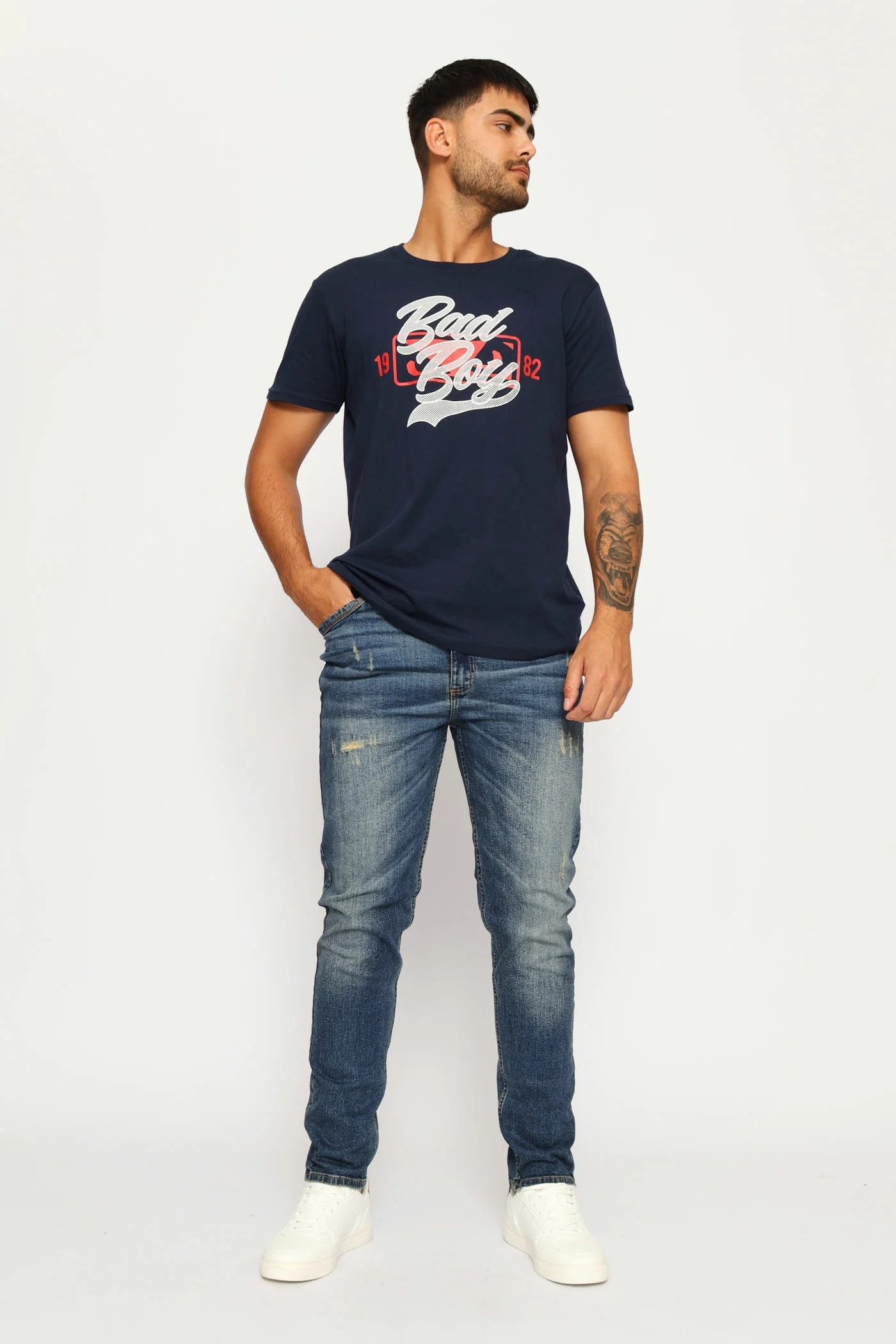 California Tee - Navy - Image 5