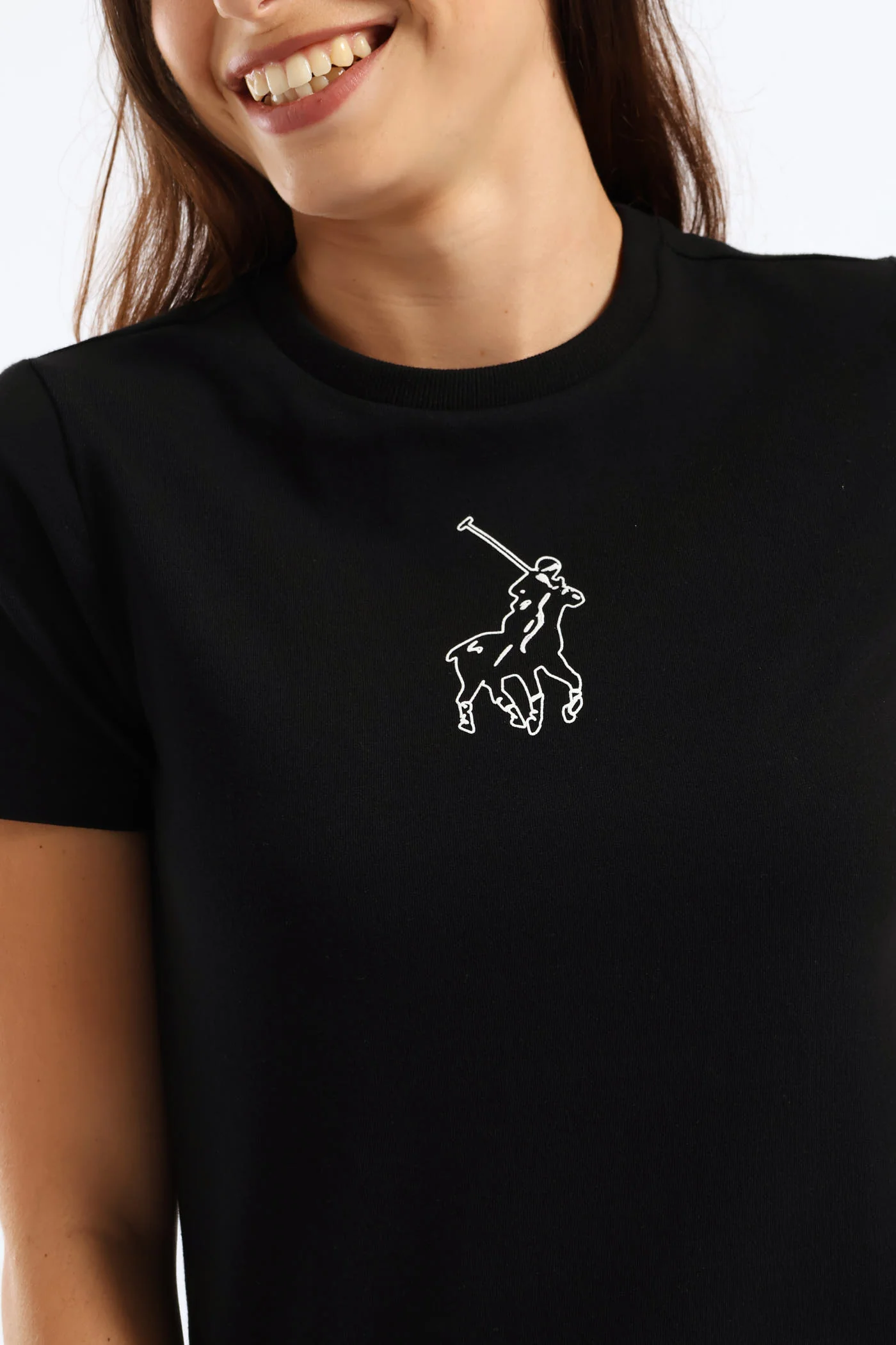 Cally Pony T-Shirt - Black - Image 2