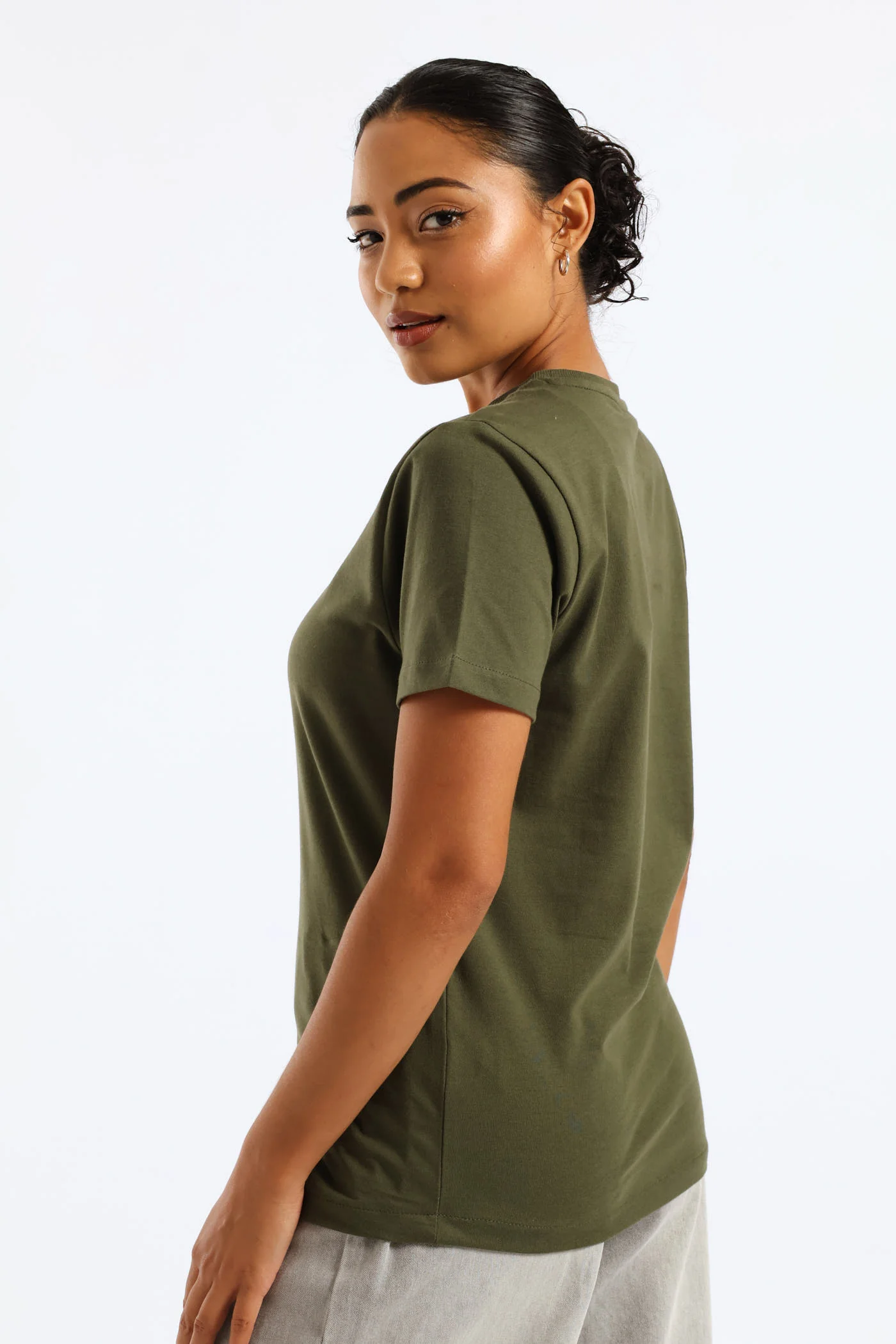 Cally Pony T-Shirt - Olive - Image 3