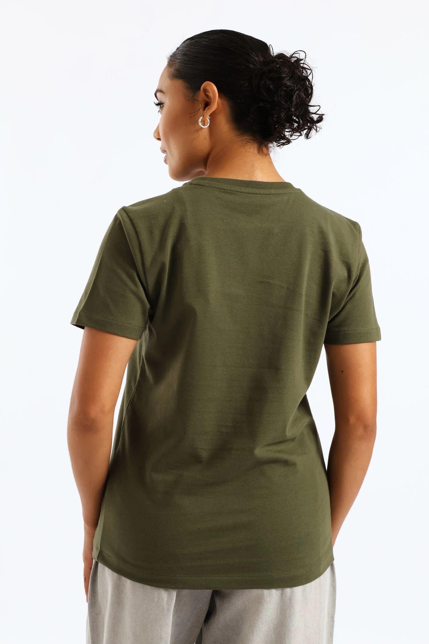 Cally Pony T-Shirt - Olive - Image 4