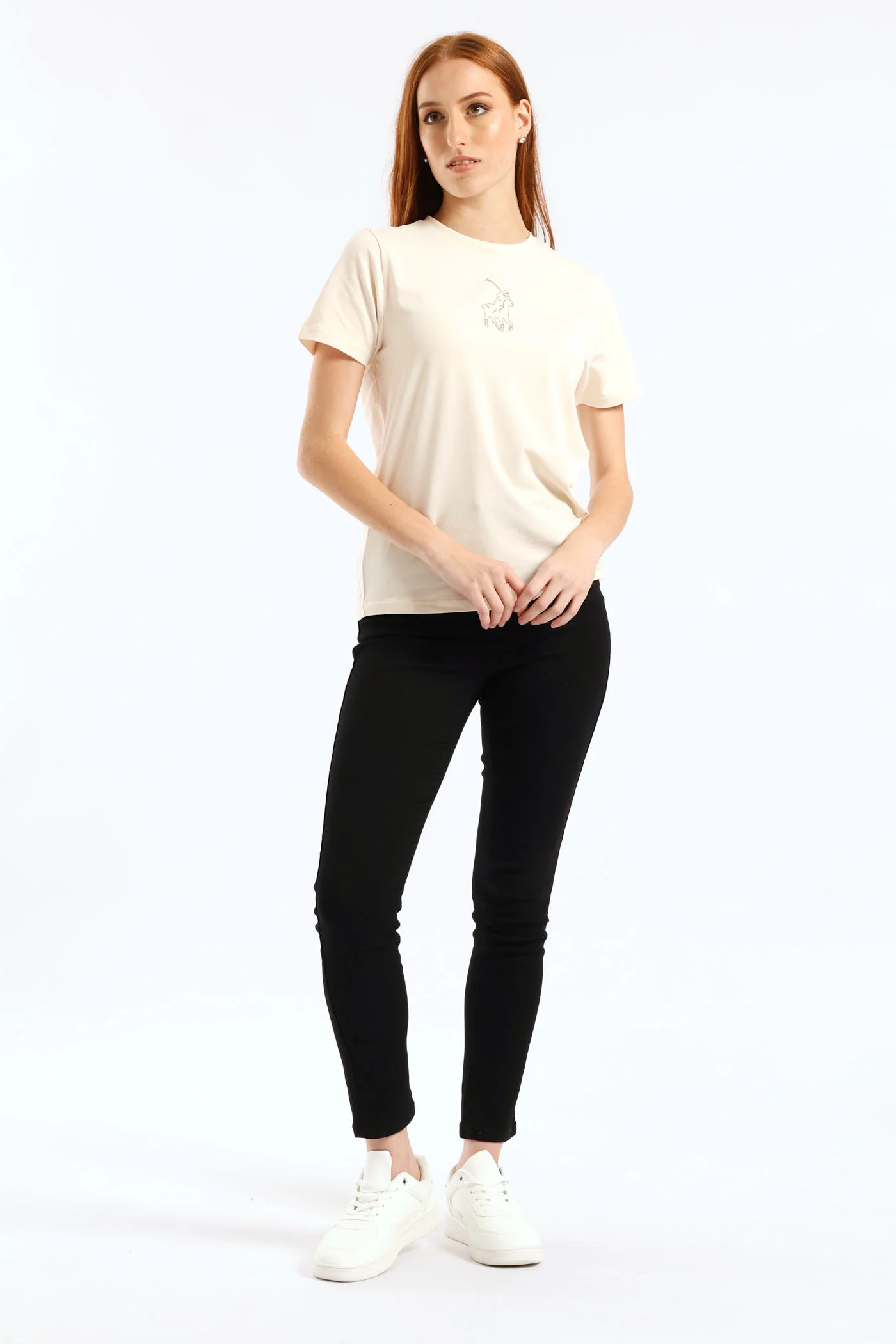 Cally Pony T-Shirt - Sand - Image 5