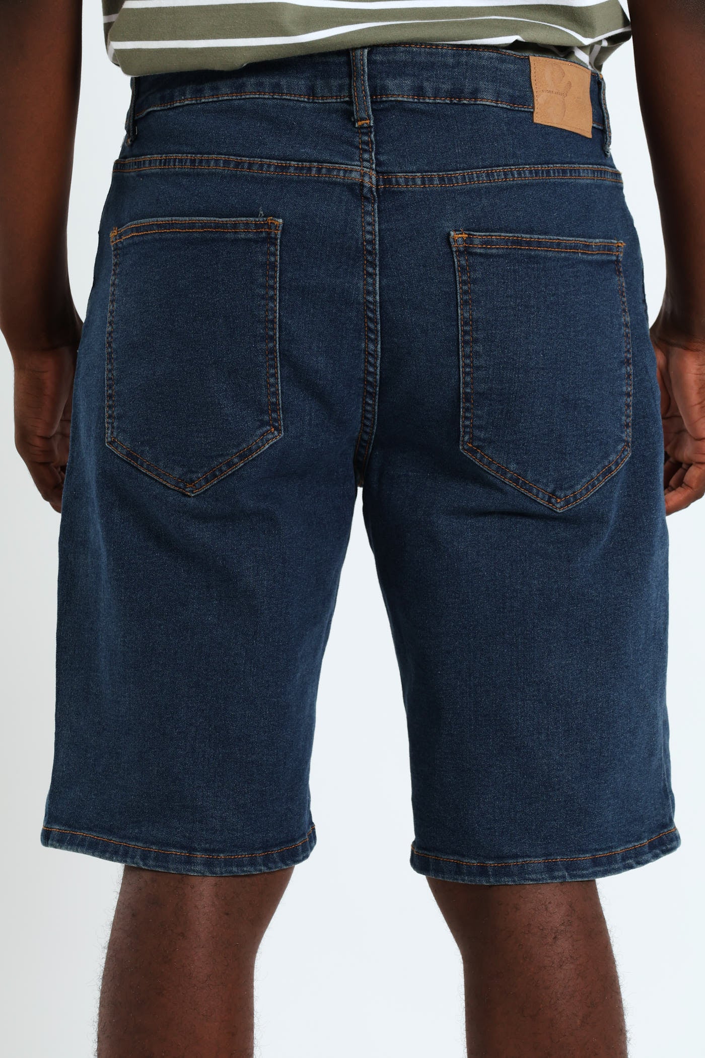 Camel Tint Denim Short - Dark Wash - Image 3