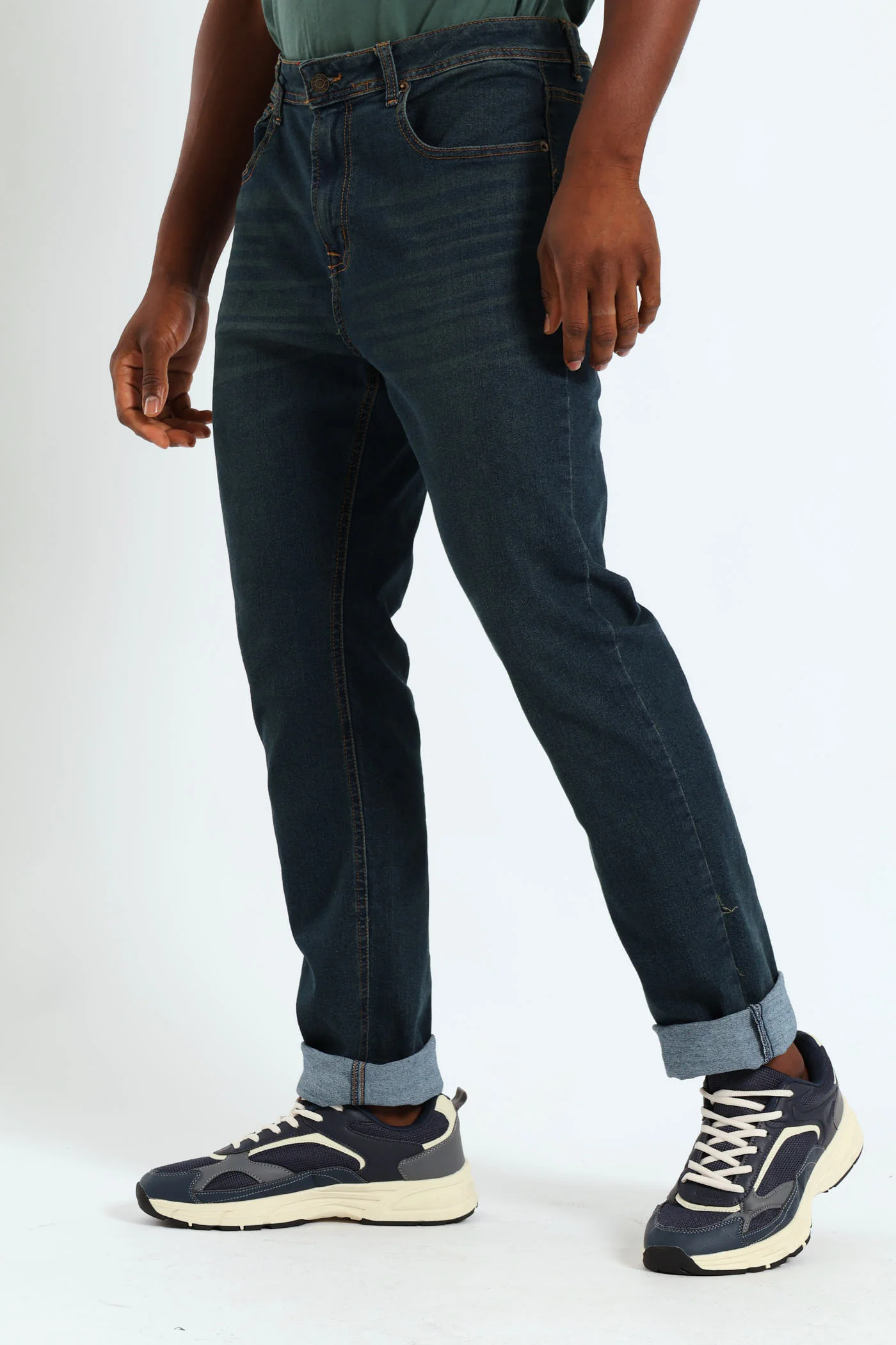 Camel Tint Slim Denim - Dark Wash - Image 3