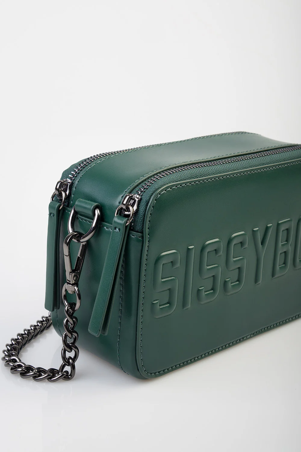 Camera Handbag With Embossed Logo Print - Teal - Image 3
